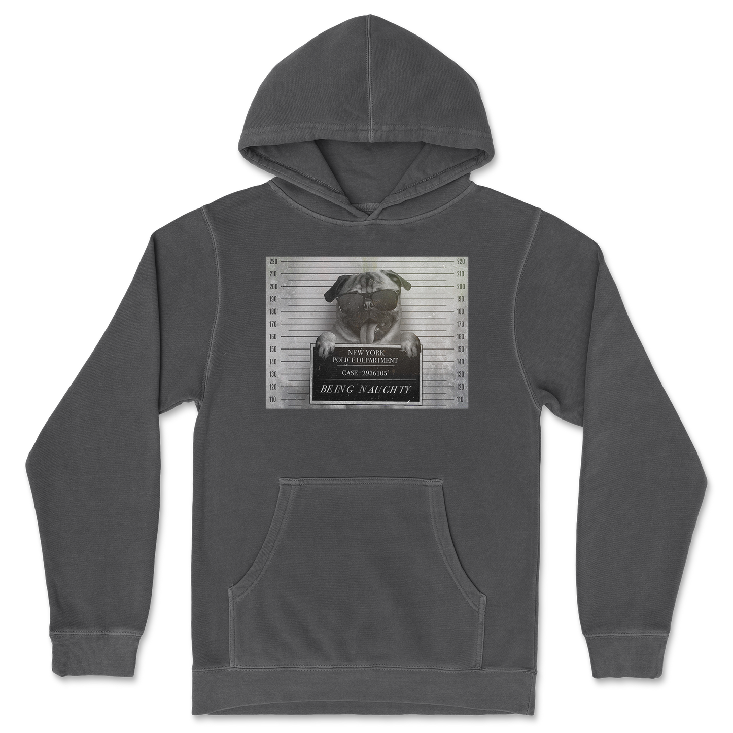 Independent Clothing Co. Hoodie Naughty Pug in Black