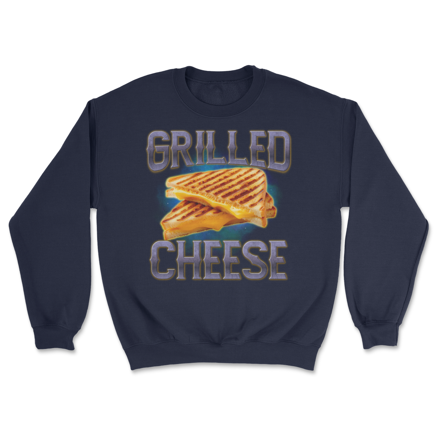 The Nice Shirt Crew Neck Grilled Cheese in Navy