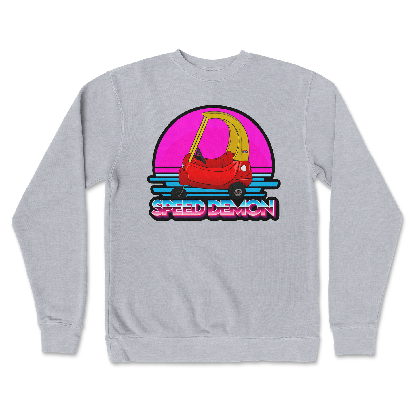 Independent Clothing Co. Crew Neck Speed Demon in Grey-Heather