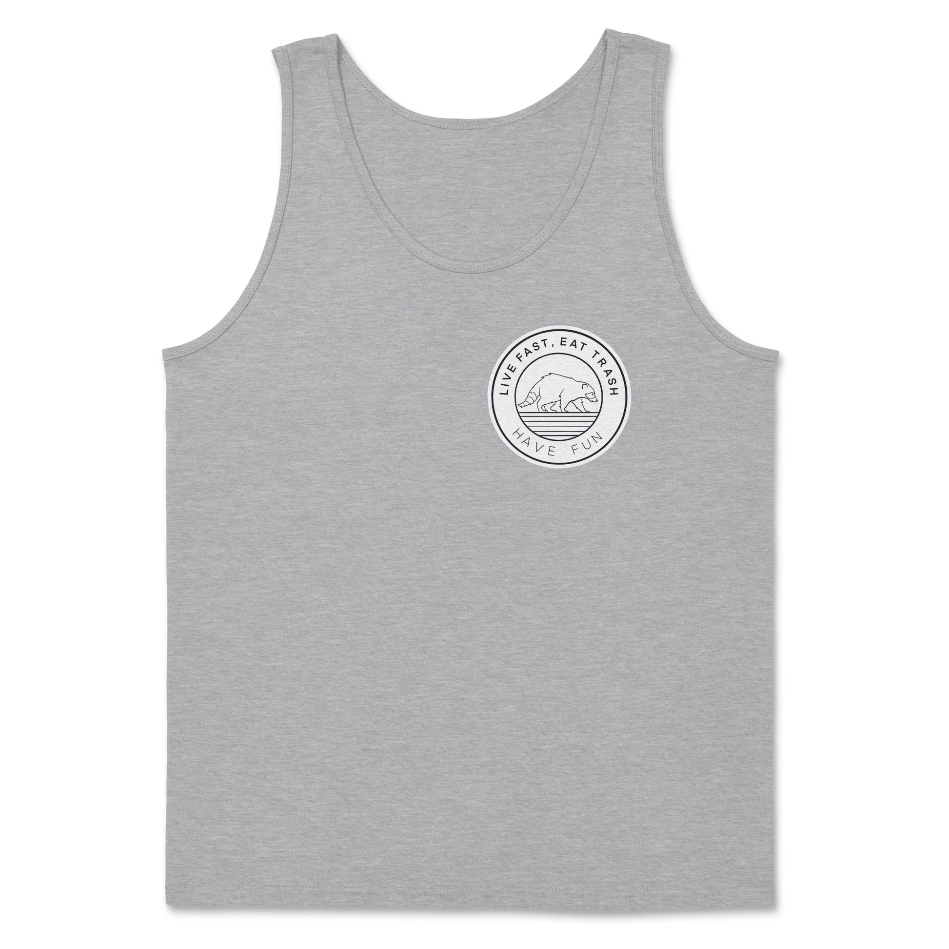 Heavy Blend Tank Top Raccoon Logo  in Sports-Grey