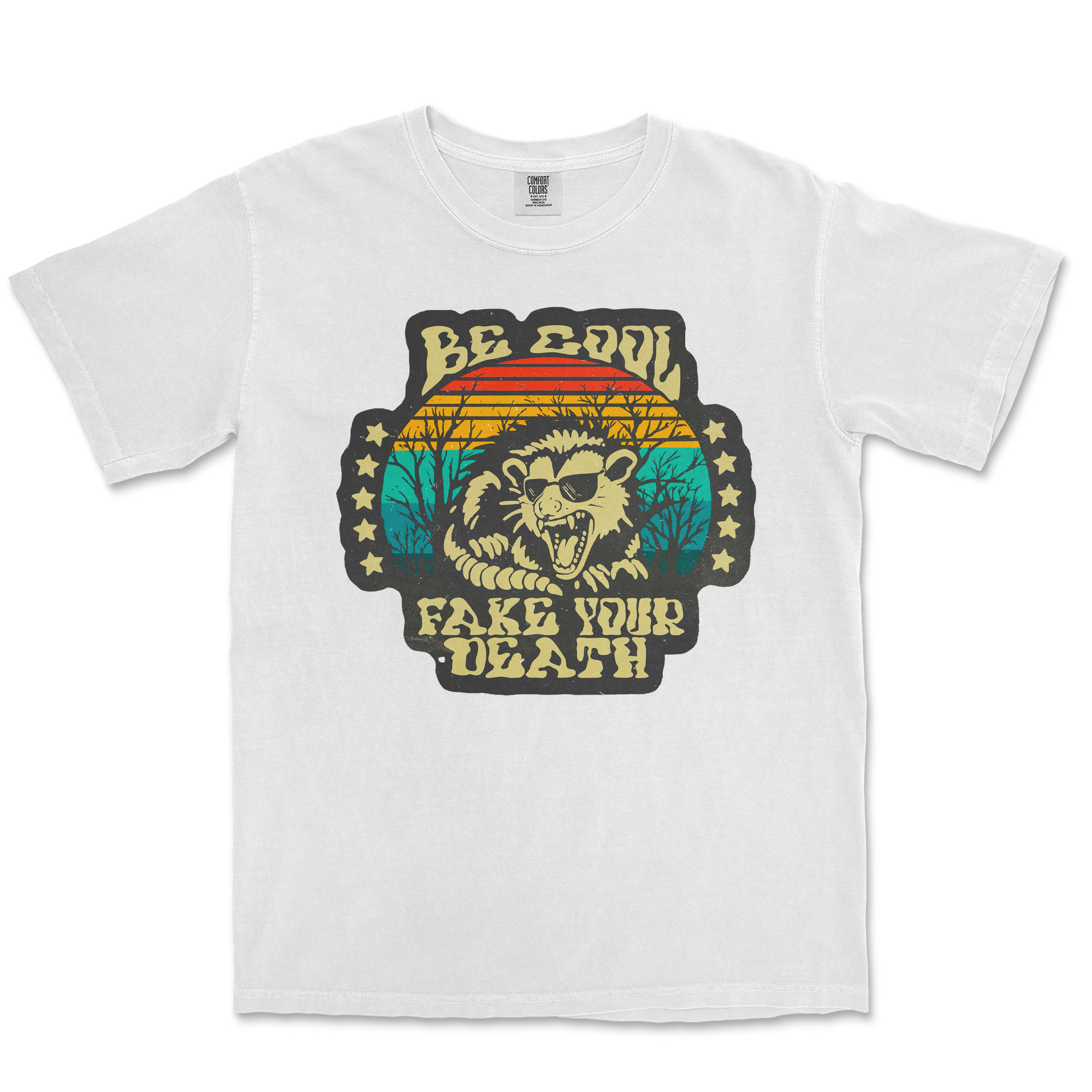 Comfort Colors T-Shirt Fake Your Death in White