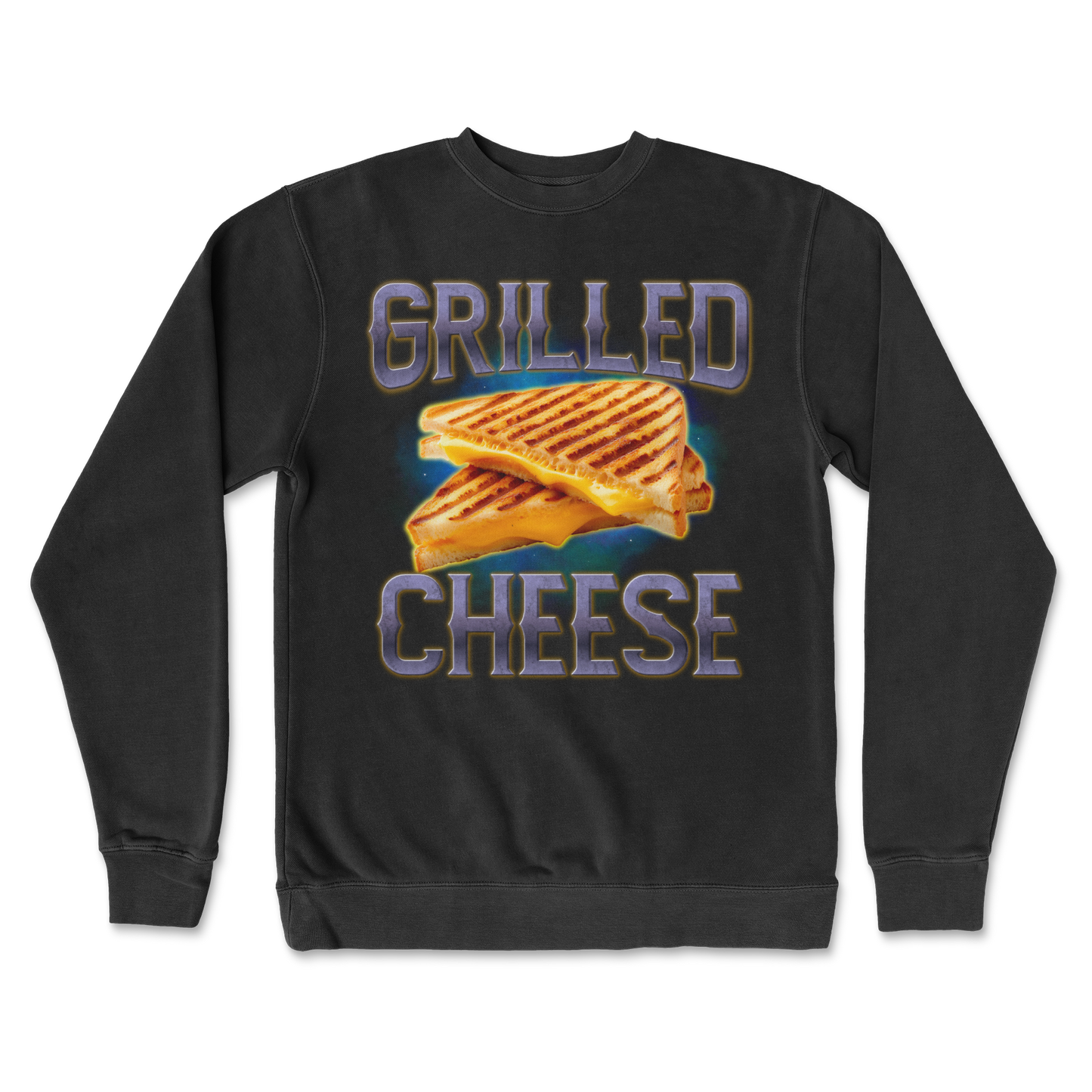 Independent Clothing Co. Crew Neck Grilled Cheese  in Black