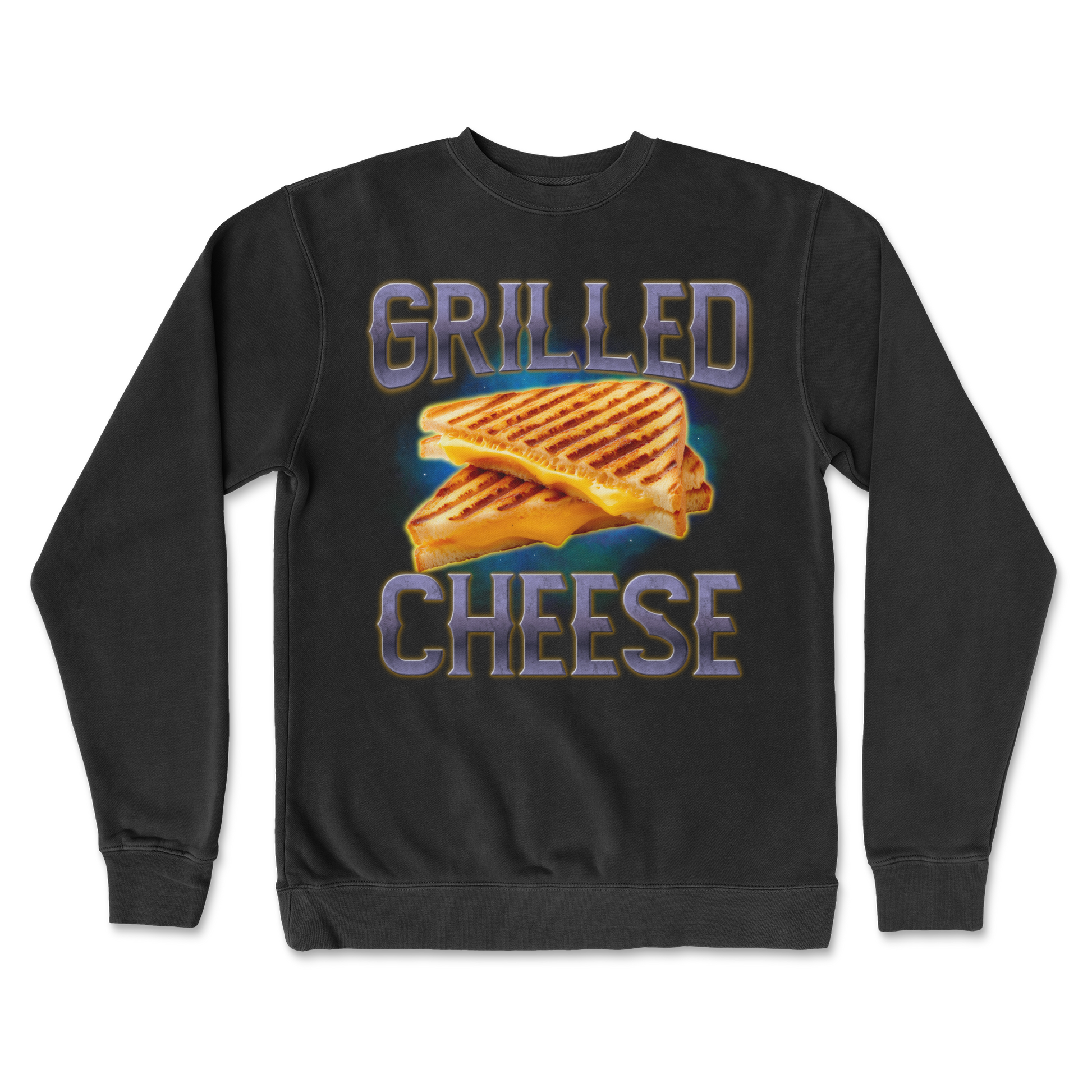 Independent Clothing Co. Crew Neck Grilled Cheese  in Black