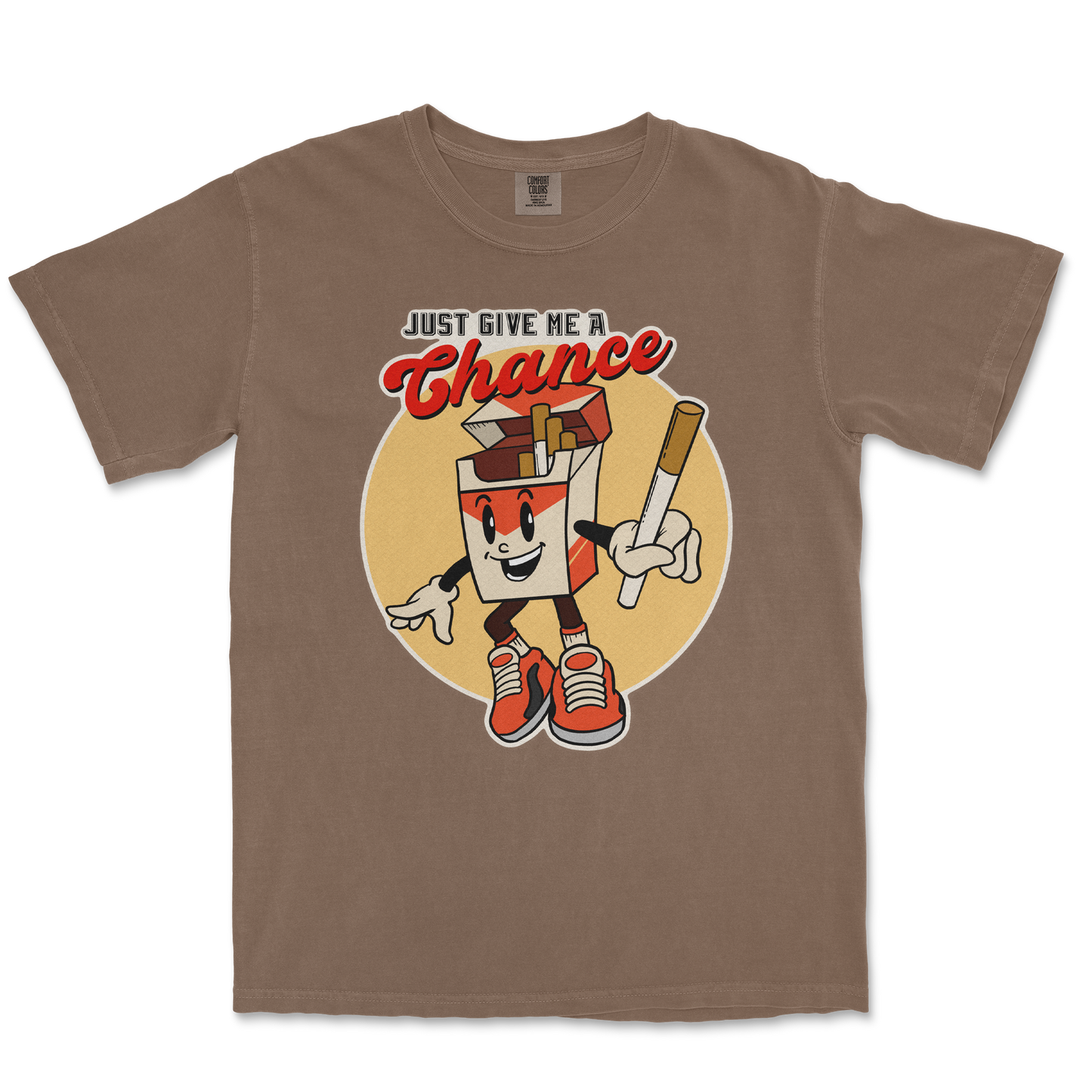 Comfort Colors T-Shirt Vintage Cigarette in Espresso