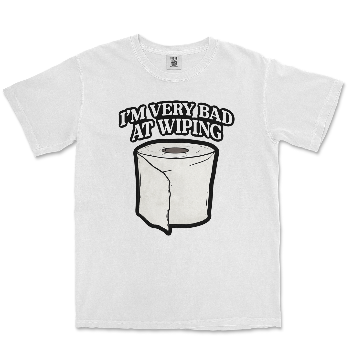 Comfort Colors T-Shirt Bad Wiper in White
