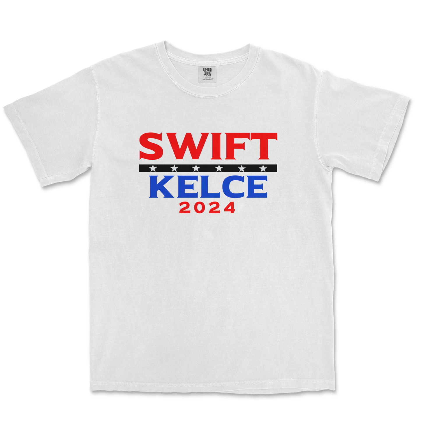 Comfort Colors T-Shirt Swift Kelce 2024 in White