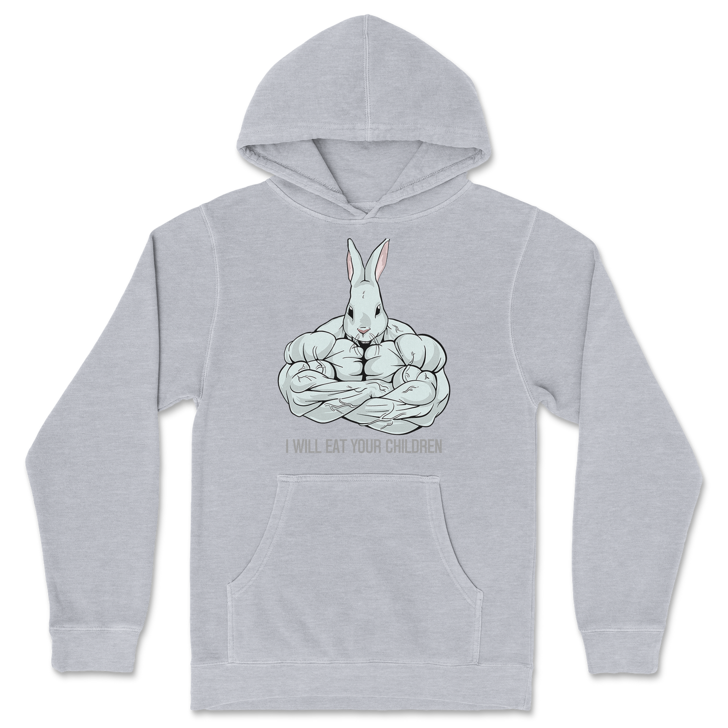 Independent Clothing Co. Hoodie Scary Rabbit in GreyHeather