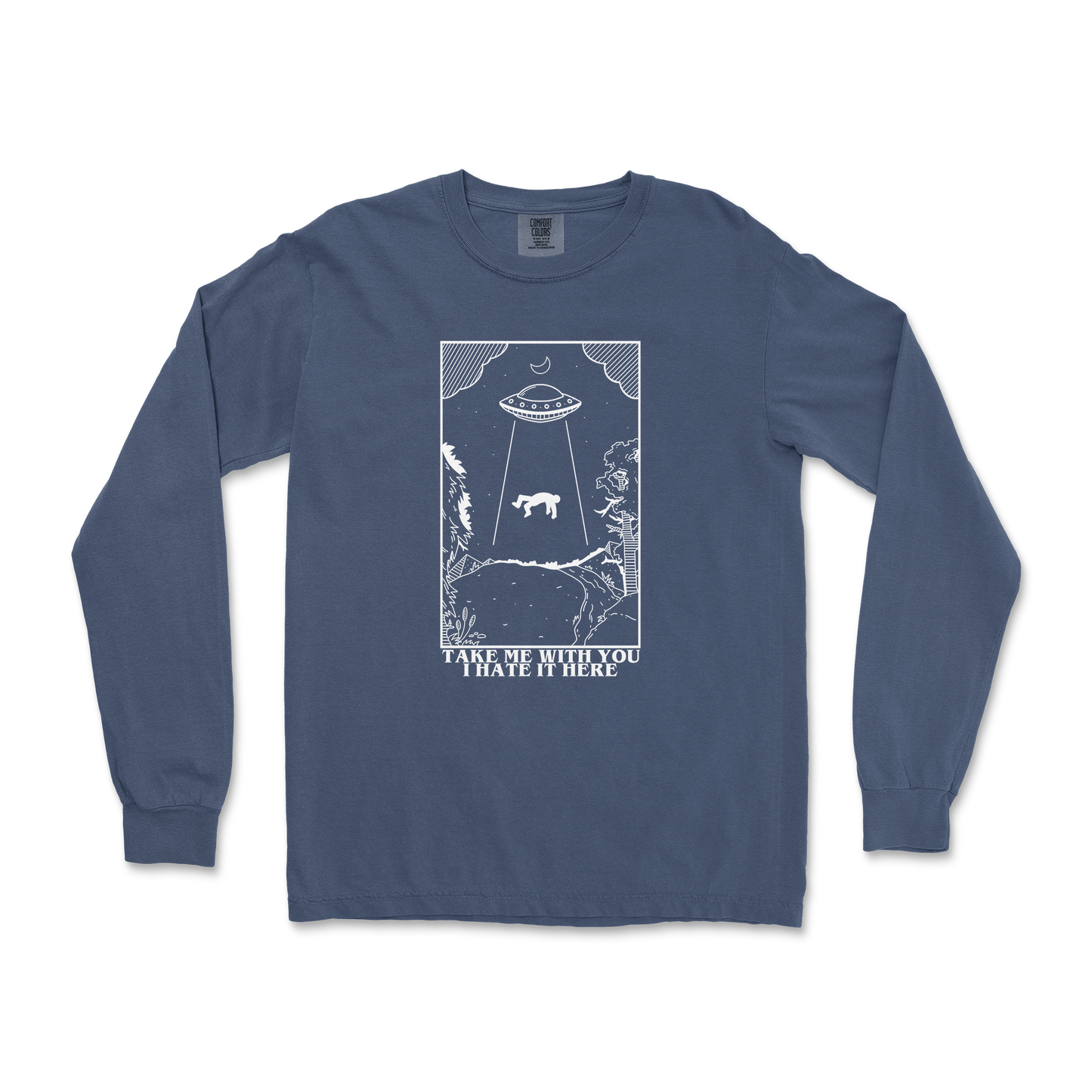 Comfort Colors Long Sleeve in Midnight