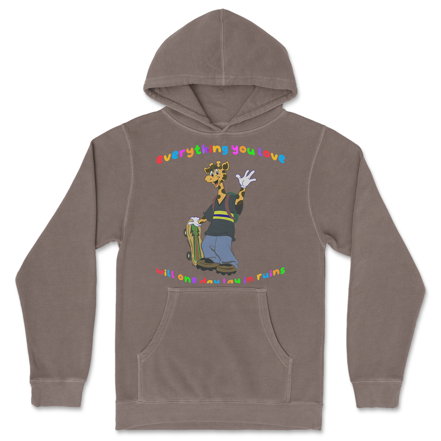 Independent Clothing Co. Hoodie Jerry the Giraffe in Clay