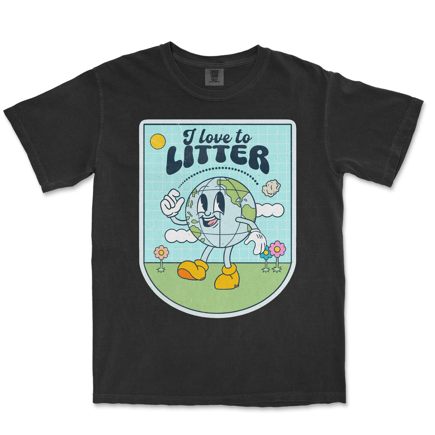 Comfort Colors T-Shirt Earth Day in Black