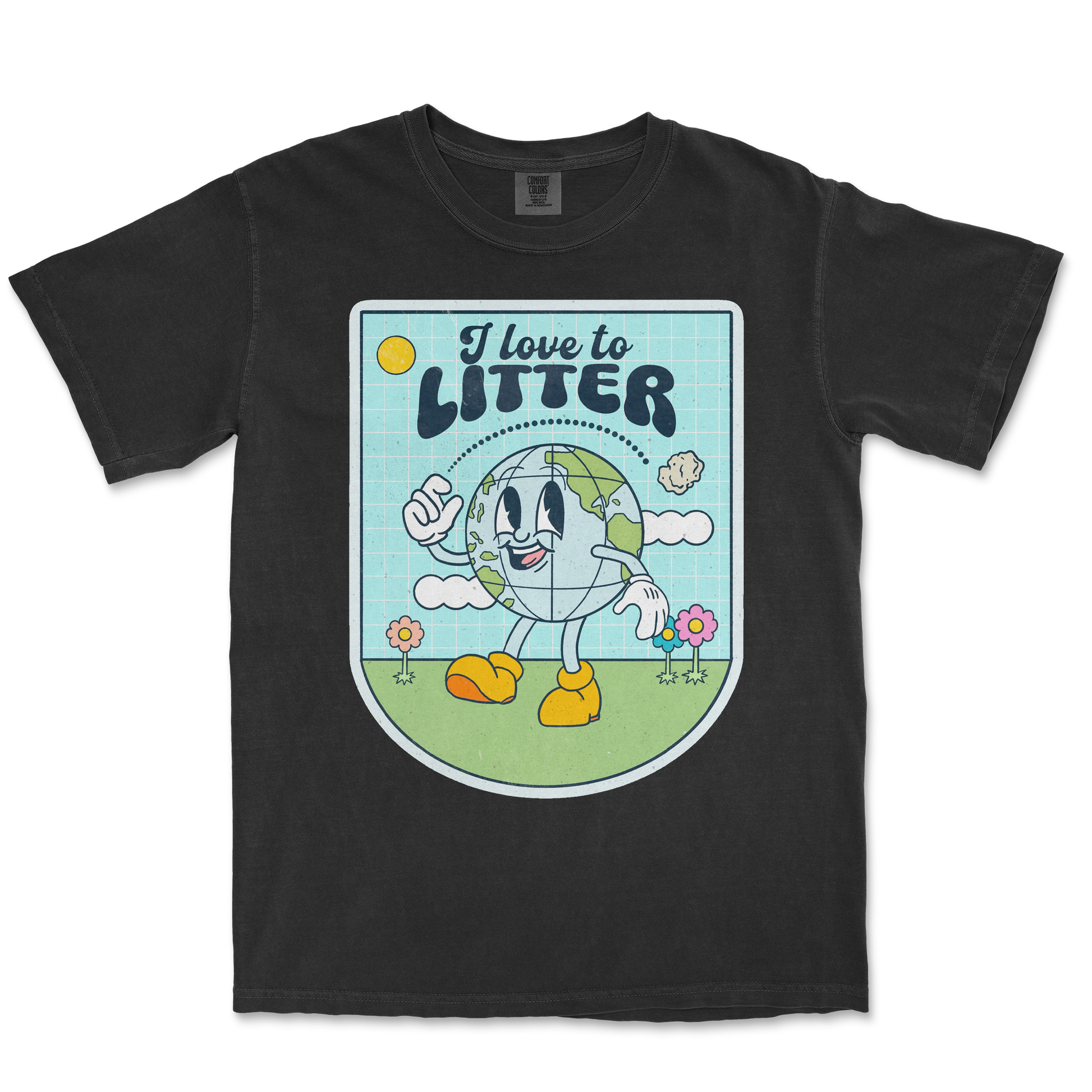 Comfort Colors T-Shirt Earth Day in Black