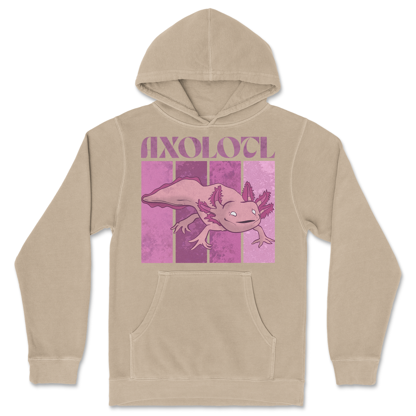 Independent Clothing Co. Hoodie Axolotl in Sandstone