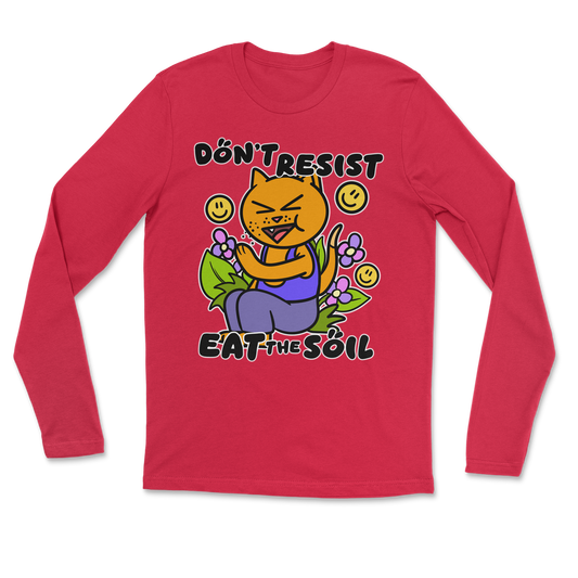 The Nice Shirt Long Sleeve Eat The Soil in Red