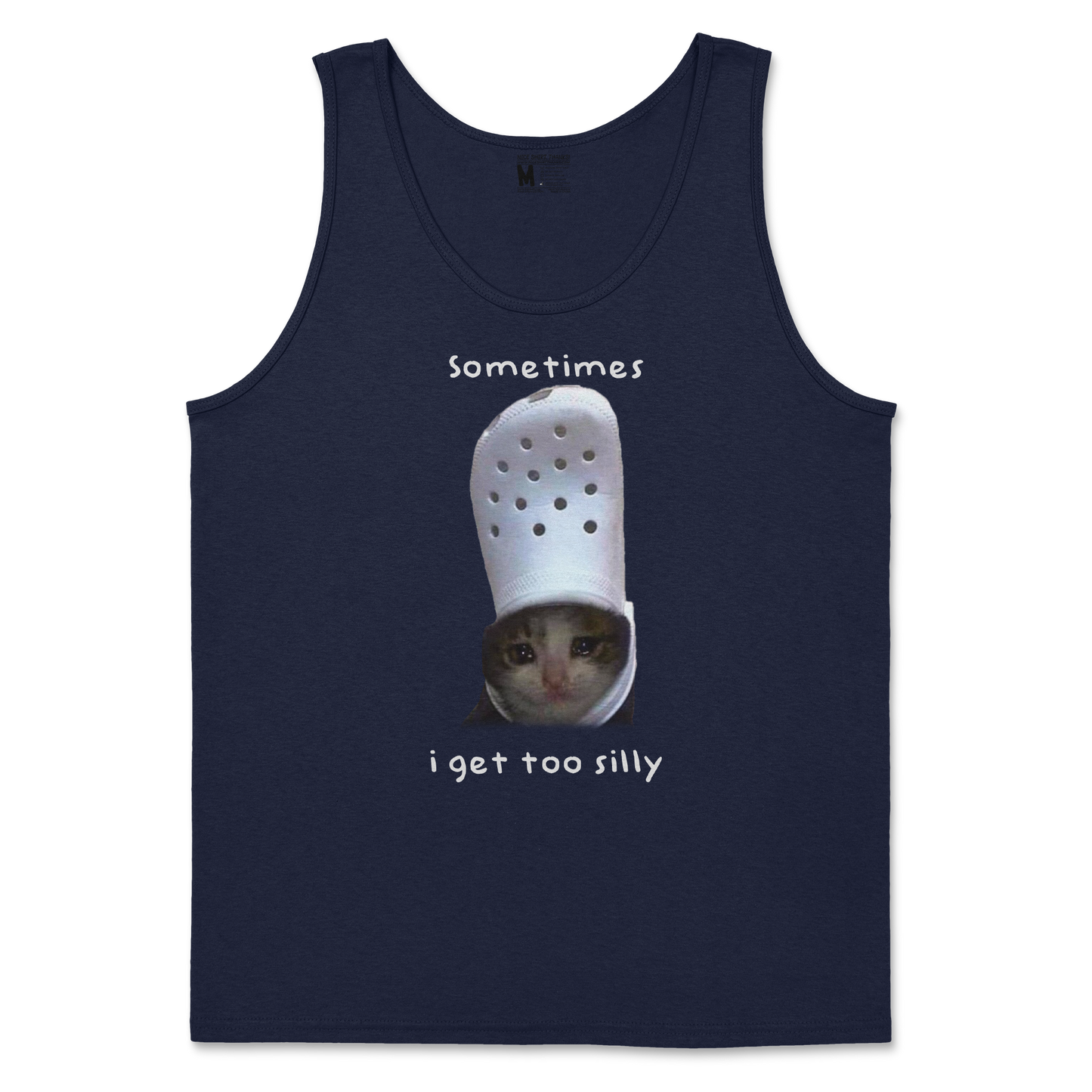 Gildan SoftStyle Tank Top Got Too Silly in Navy