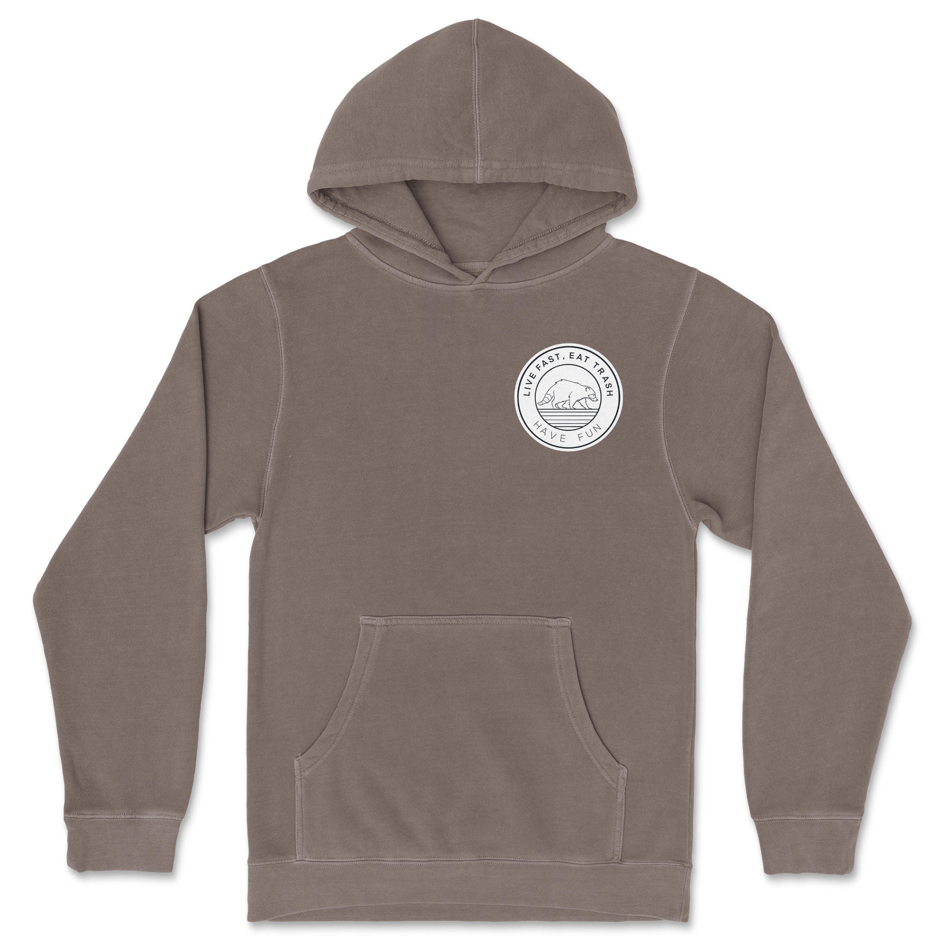 Independent Clothing Co. Hoodie Raccoon Logo  in Clay