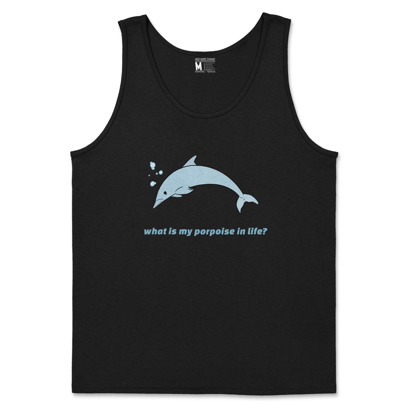 Gildan SoftStyle Tank Top Porpoise in Black