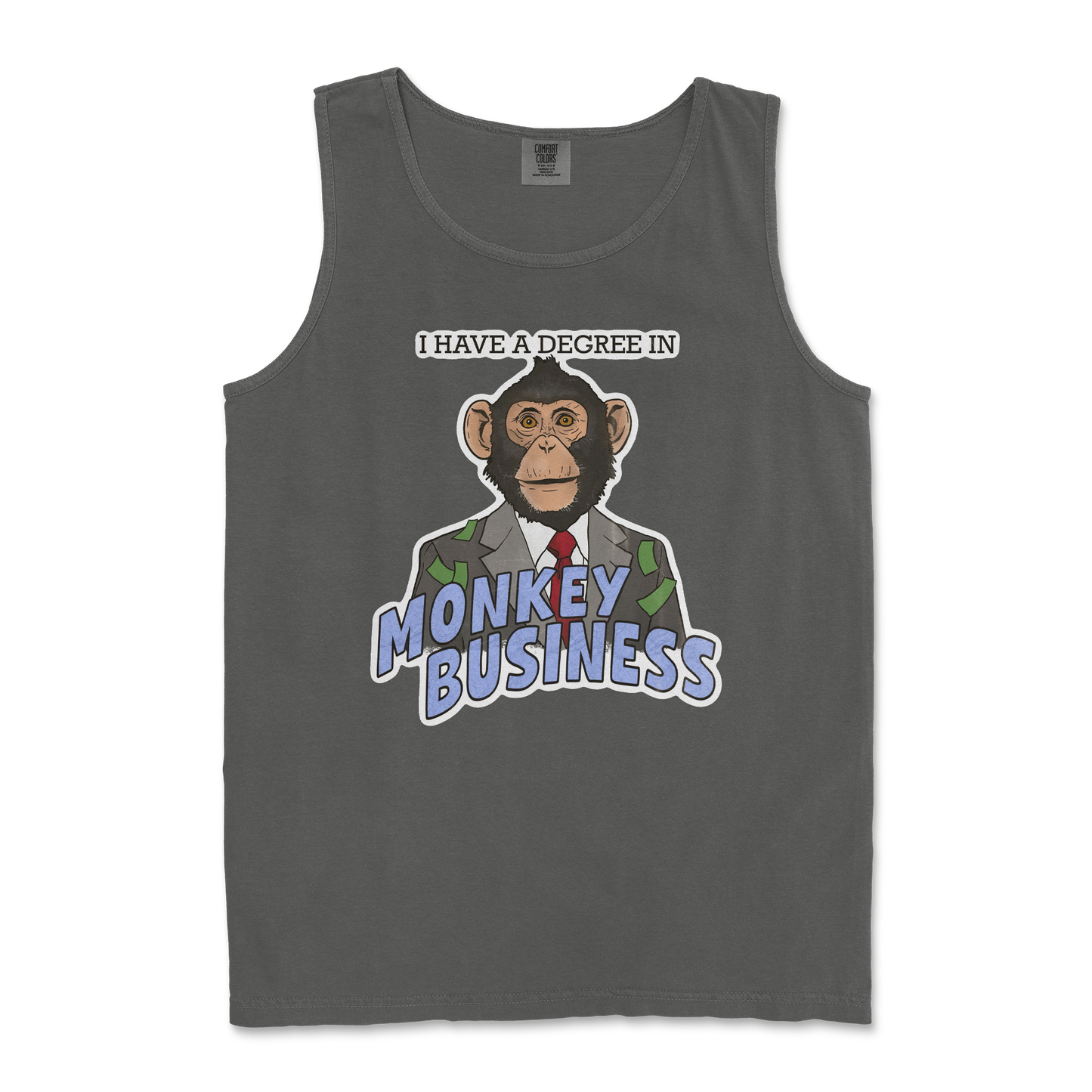Comfort Colors Tank Top Monkey Business in Pepper