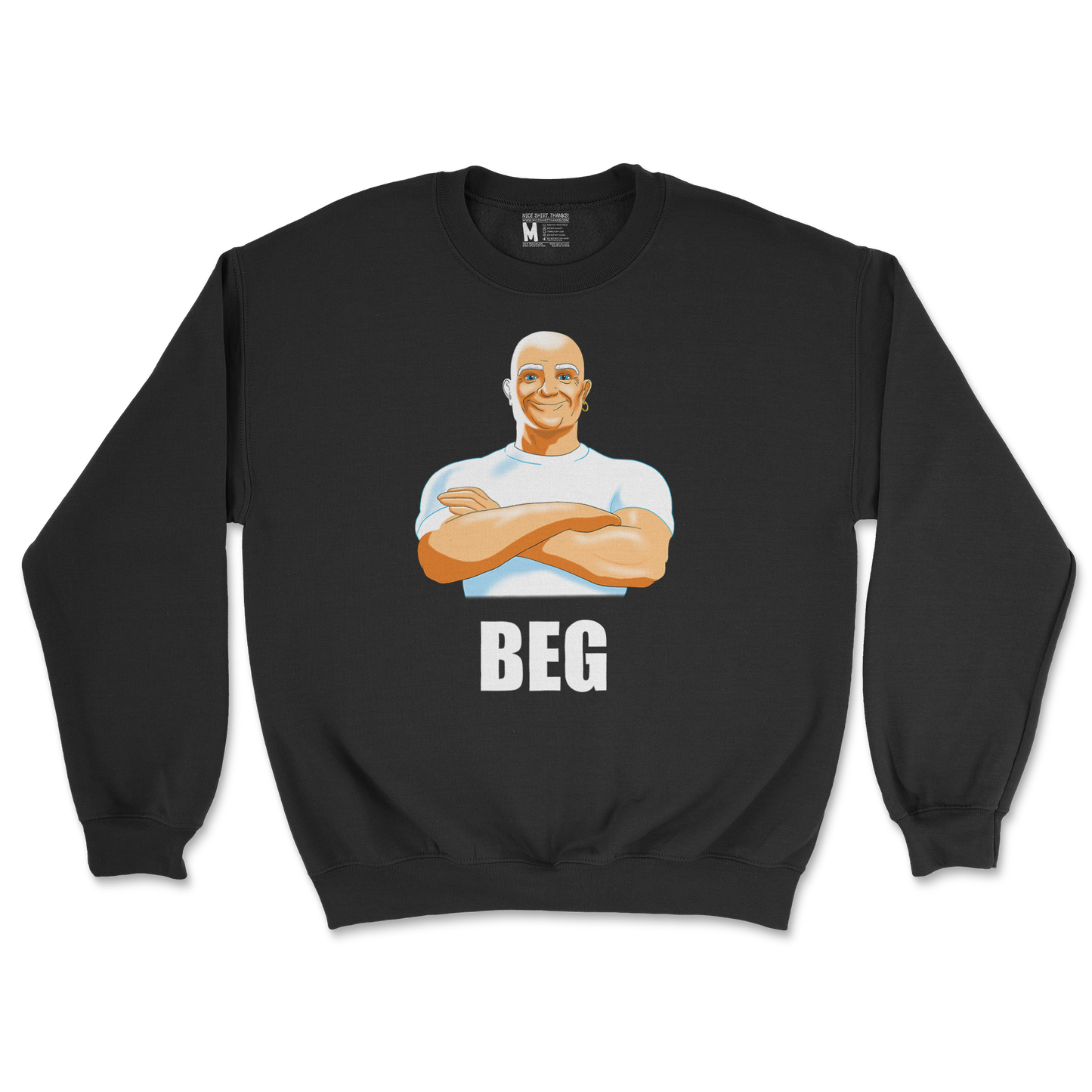 Gildan SoftStyle Crew Neck Beg in Black