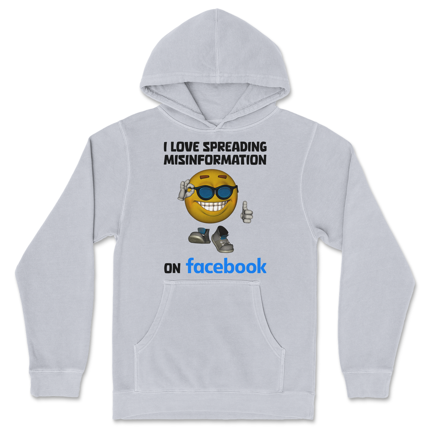 Independent Clothing Co. Hoodie Spreadin Misinformation in GreyHeather