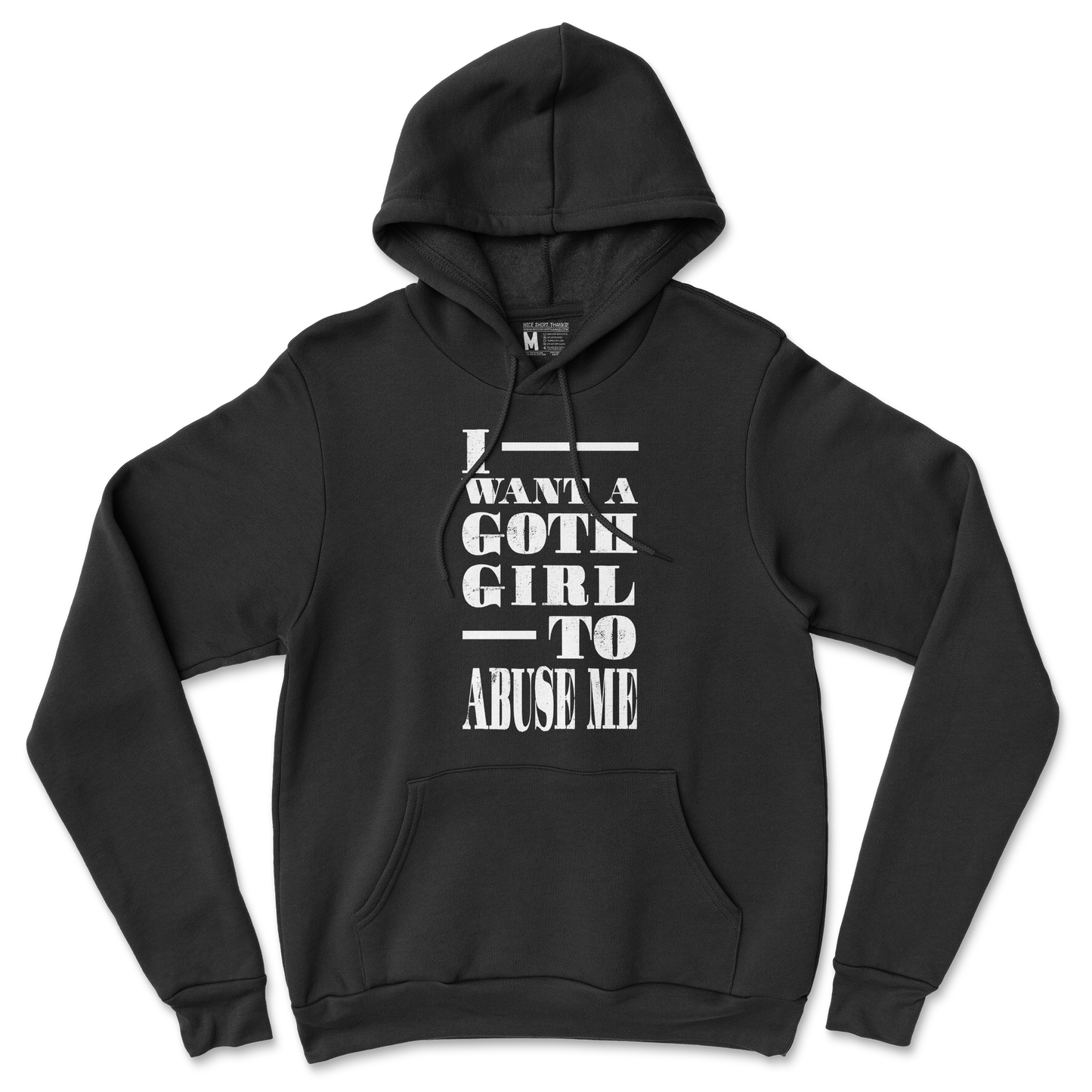 Gildan SoftStyle Hoodie I Want A Goth GF in Back