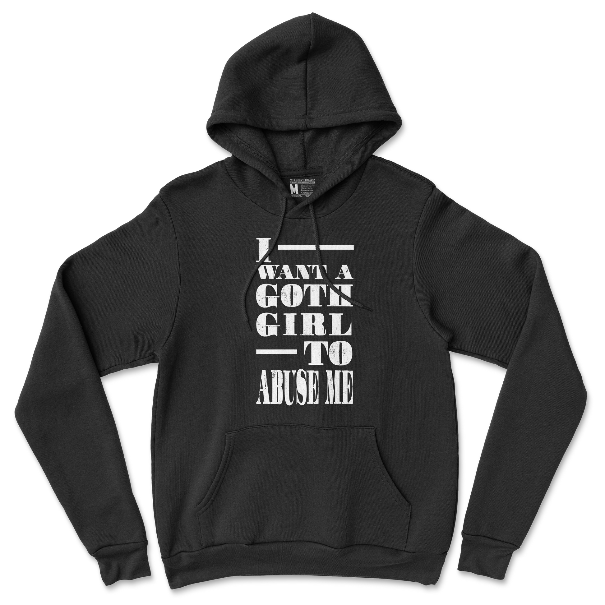 Gildan SoftStyle Hoodie I Want A Goth GF in Back