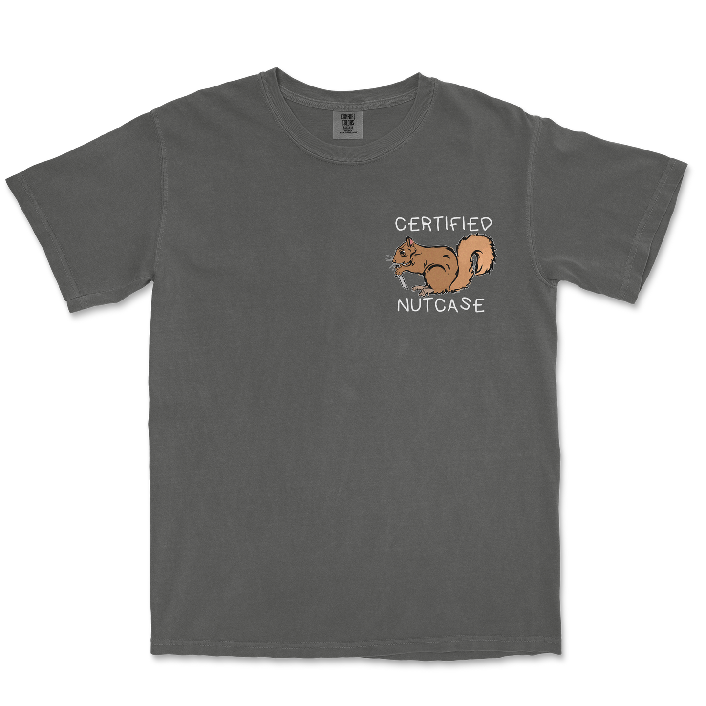 Comfort Colors T-Shirt Nutcase in Pepper