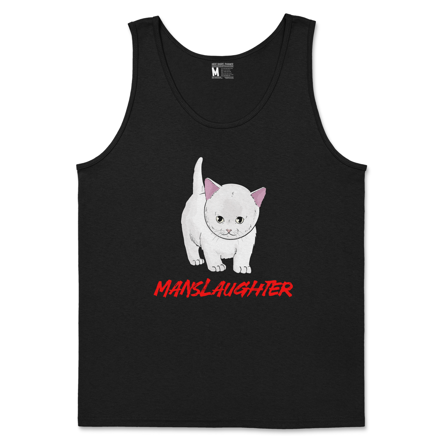 Gildan SoftStyle Tank Top Manslaughter in Black