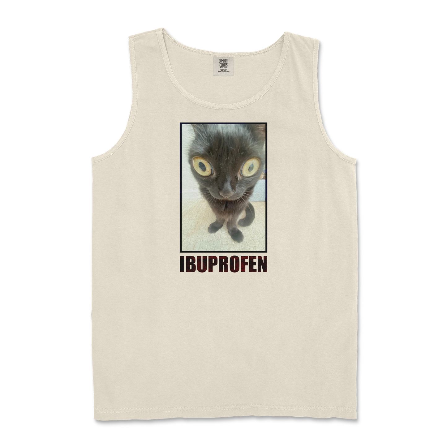 Comfort Colors Tank Top Ibuprofen  in Ivory