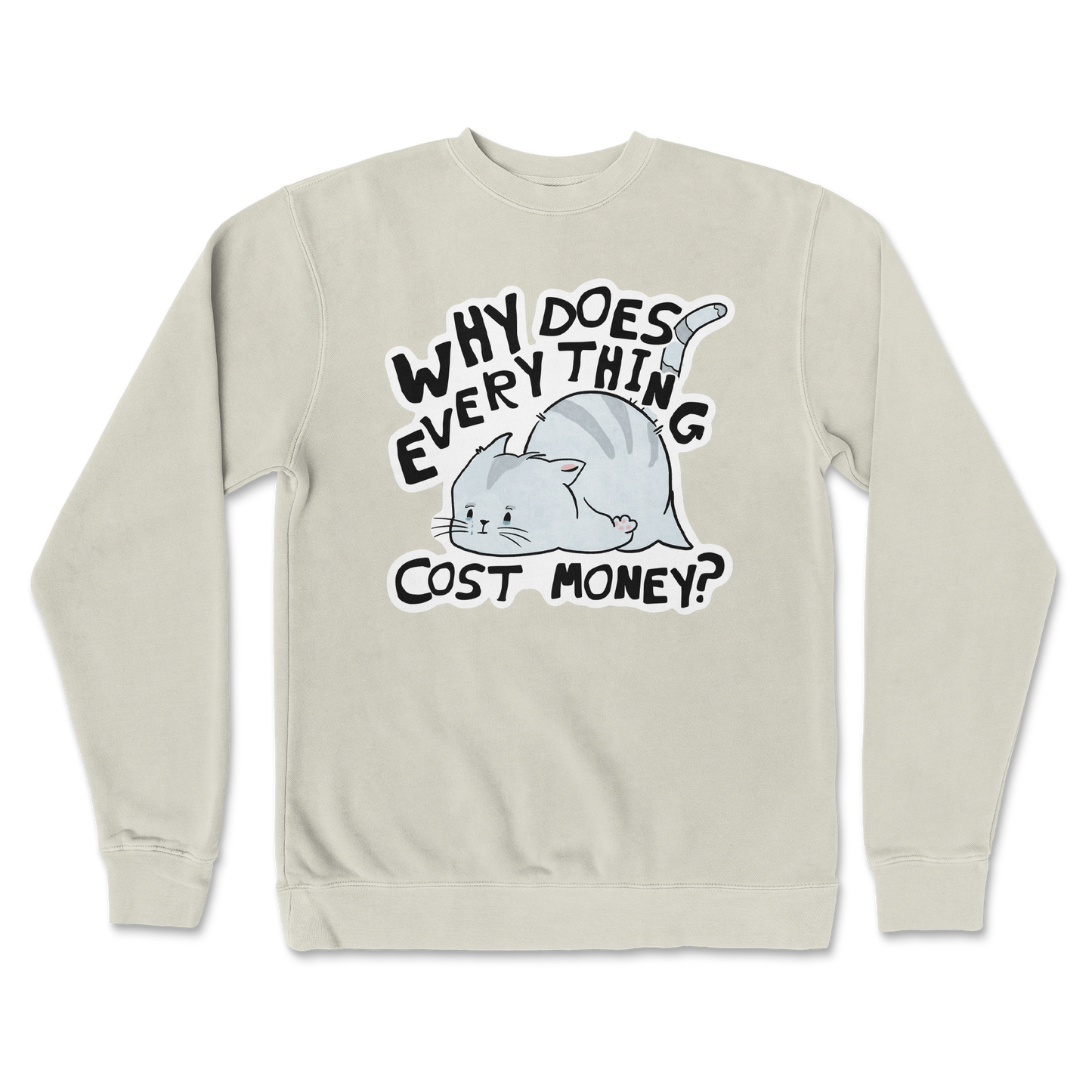 Independent Clothing Co. Crew Neck Broke Cat in Bone