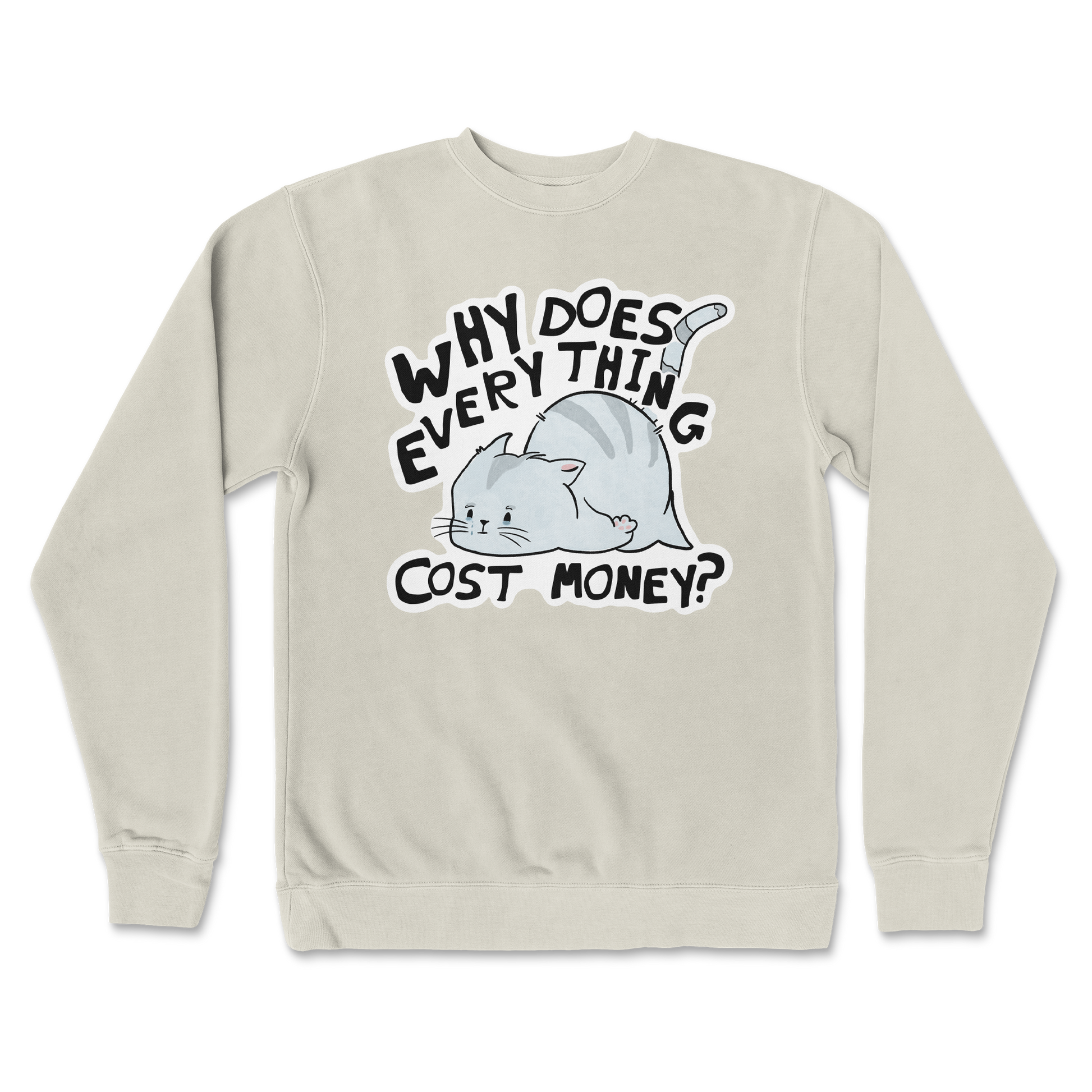 Independent Clothing Co. Crew Neck Broke Cat in Bone