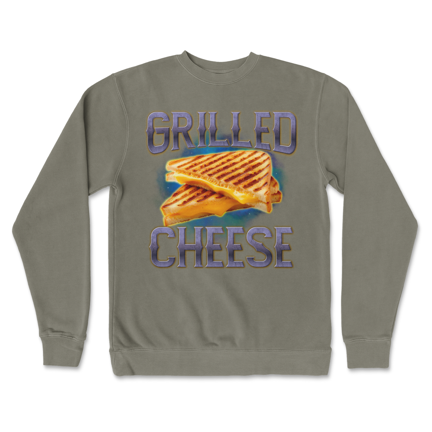 Independent Clothing Co. Crew Neck Grilled Cheese  in Army