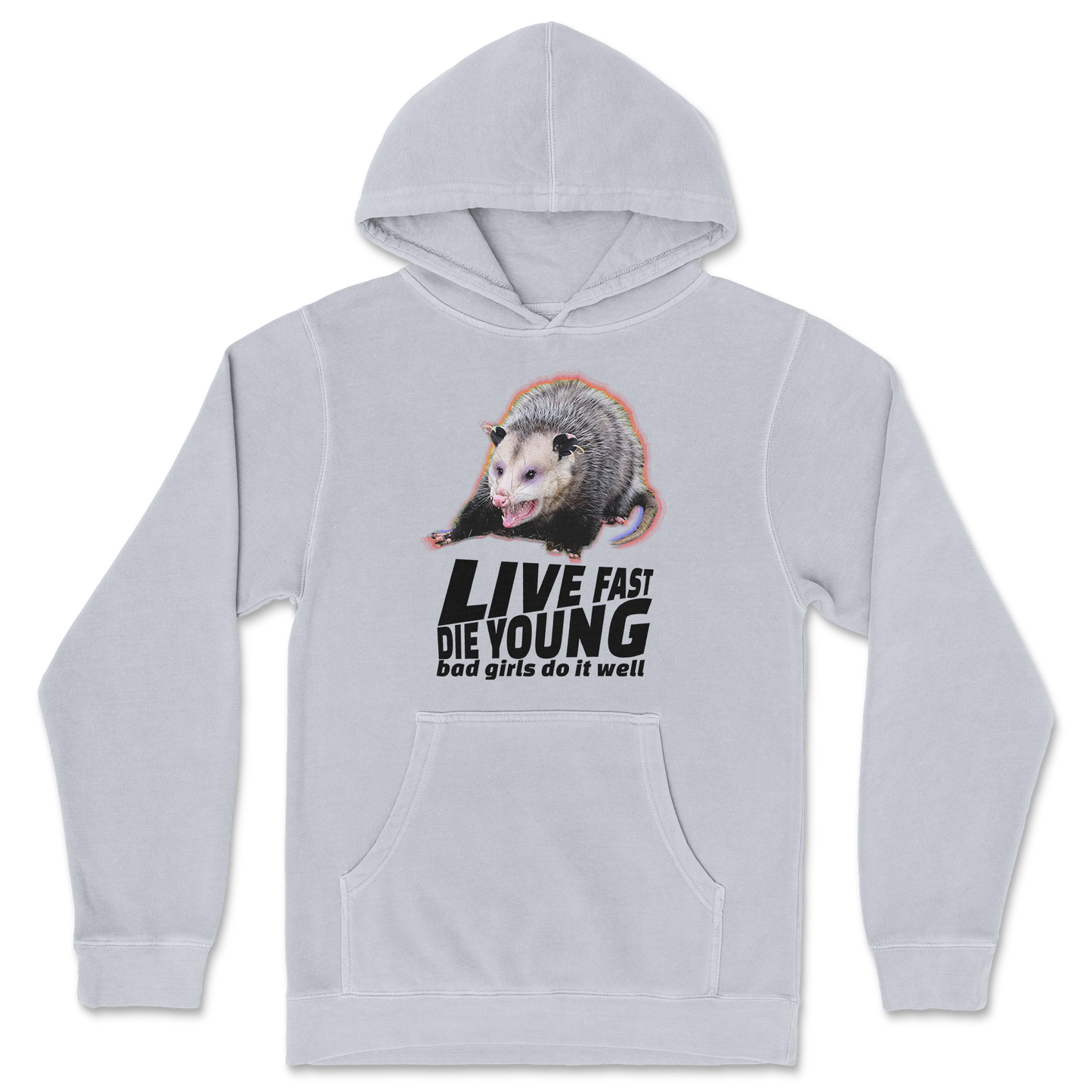 Independent Clothing Co. Hoodie Live Fast Die Young in GreyHeather