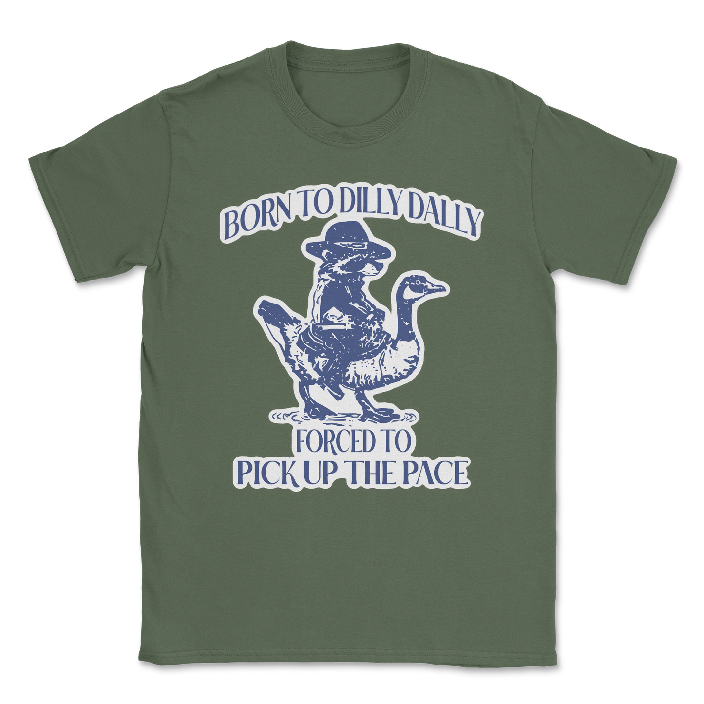 Heavy Blend T-Shirt Dilly Dally in Military-Green