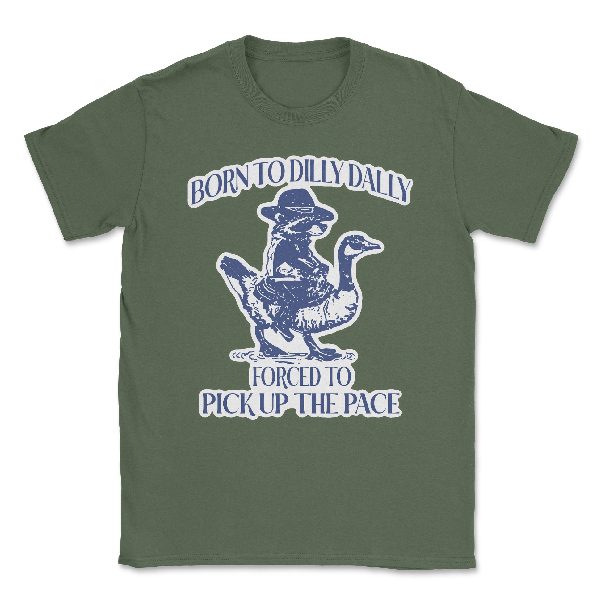 Heavy Blend T-Shirt Dilly Dally  in Military-Green
