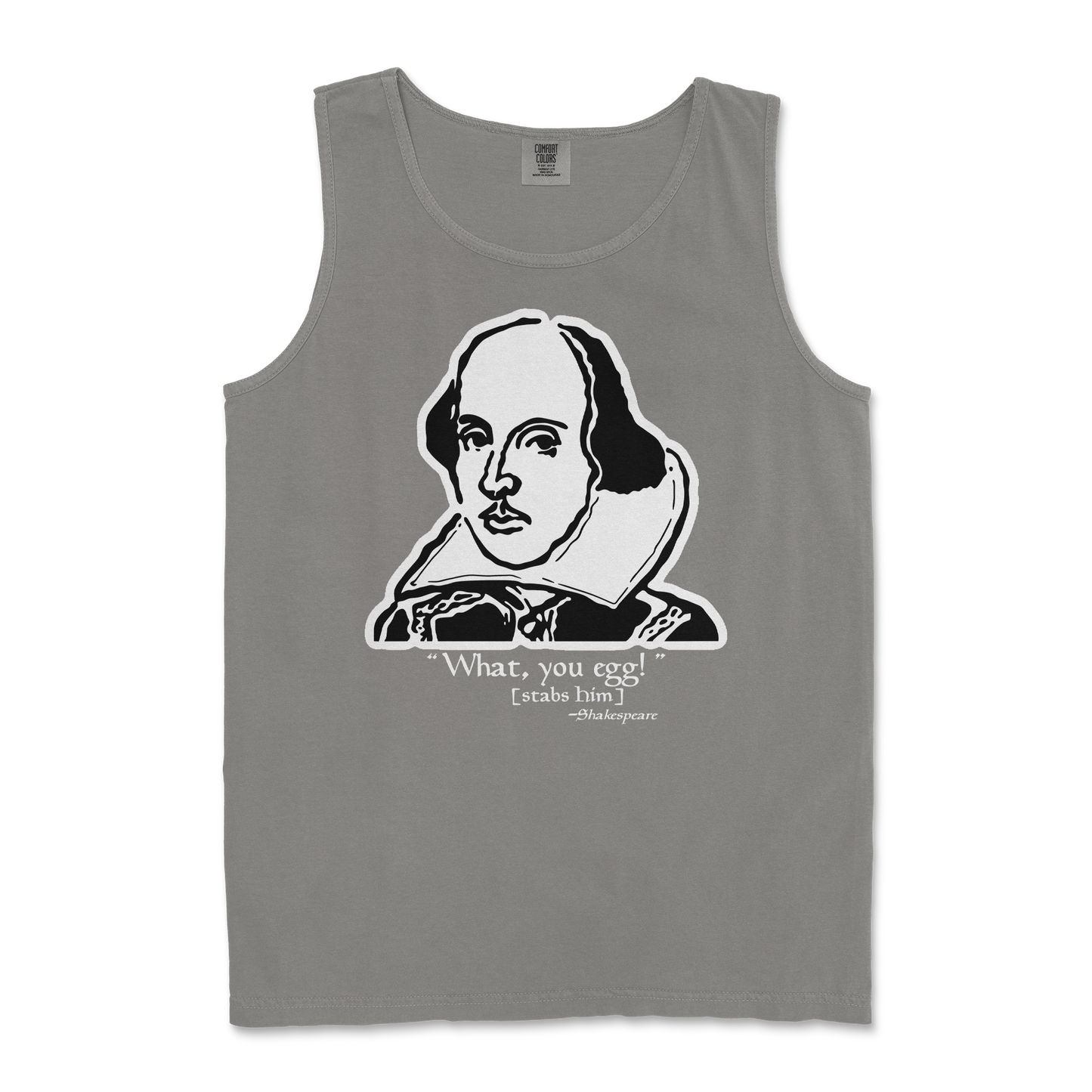 Comfort Colors Tank Top Shakespeare Quote in Grey