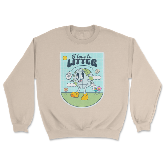 Heavy Blend Crew Neck Earth Day in Sand