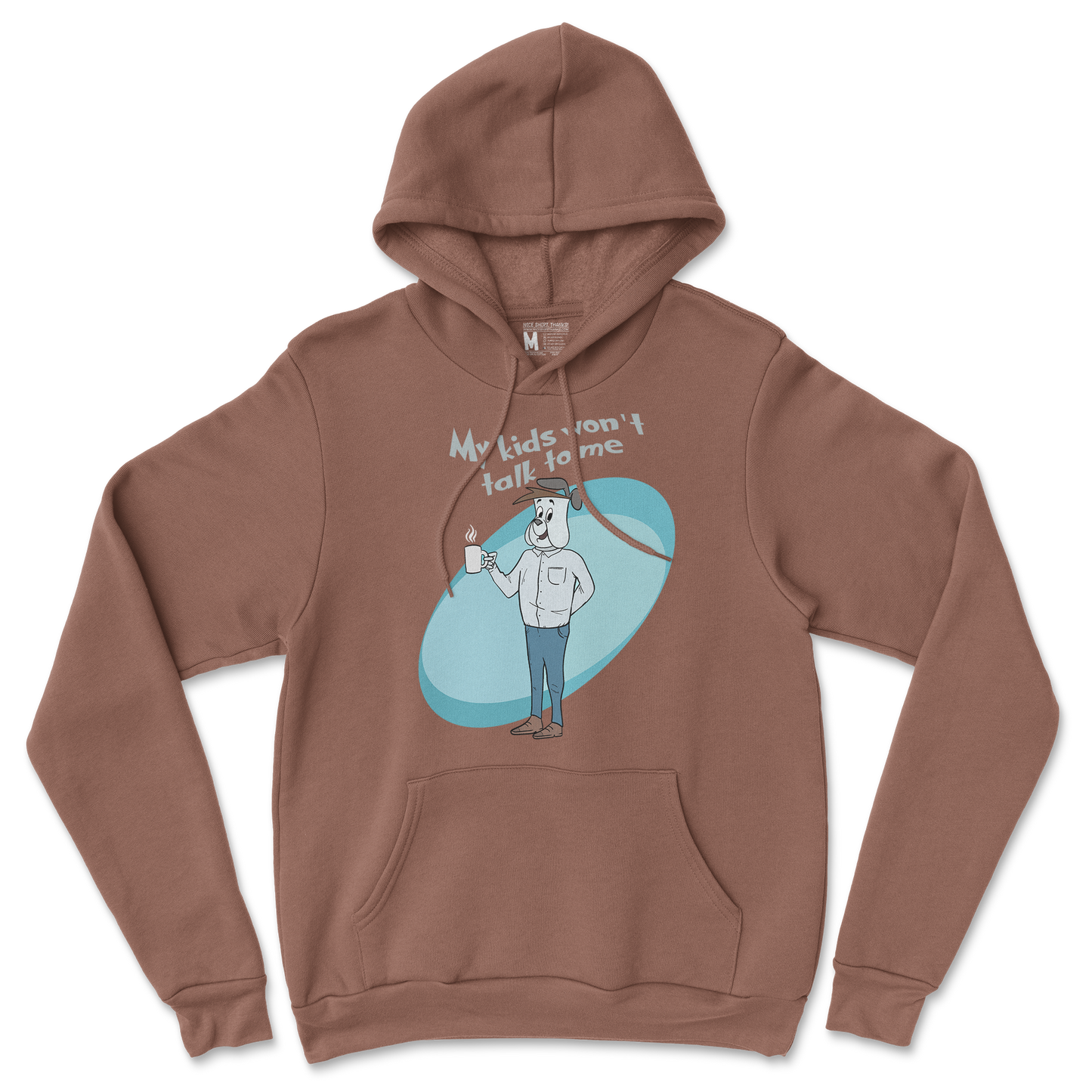 Gildan SoftStyle Hoodie My Kids Wont Talk To Me in Cocoa