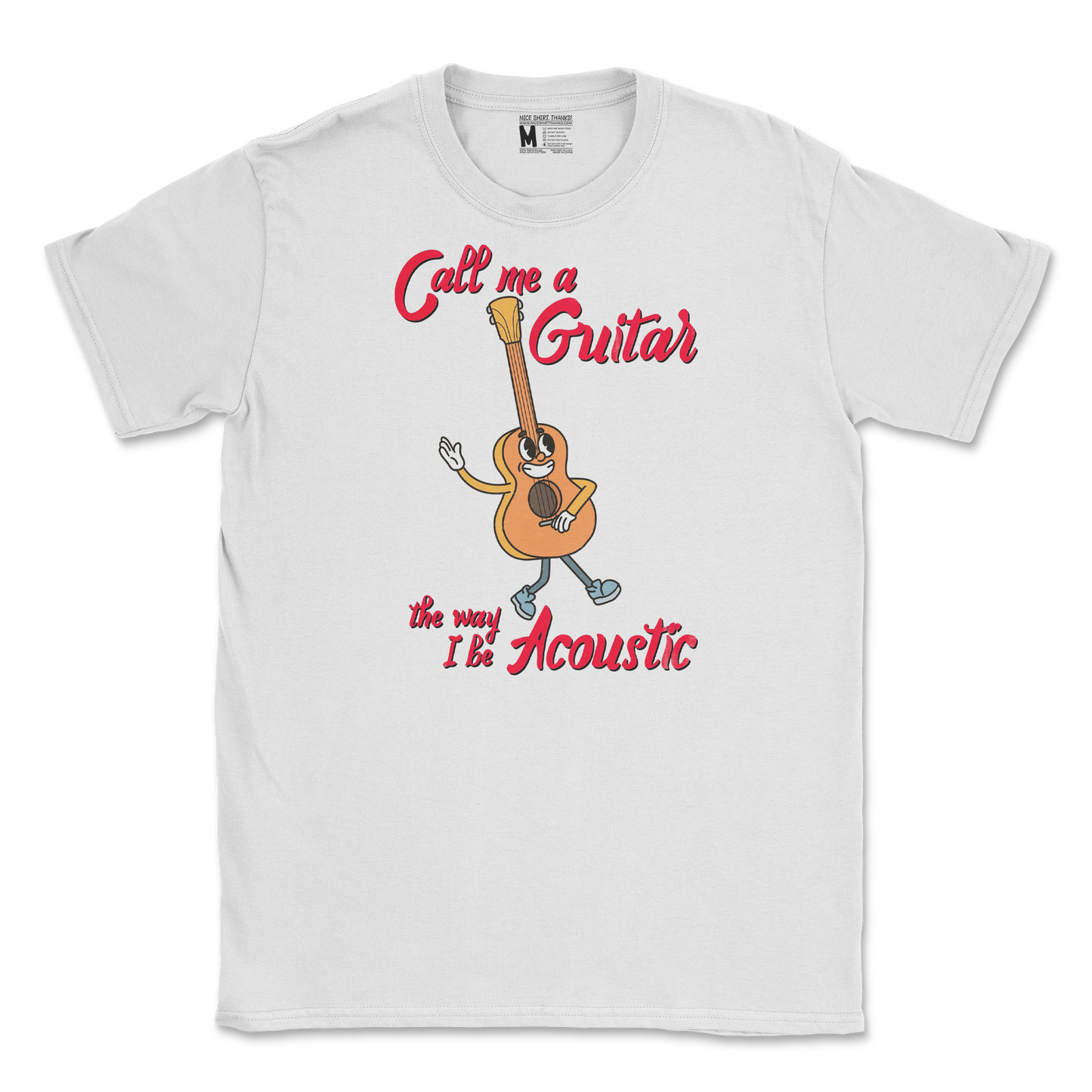 Gildan SoftStyle T-Shirt I Do Be Acoustic in White