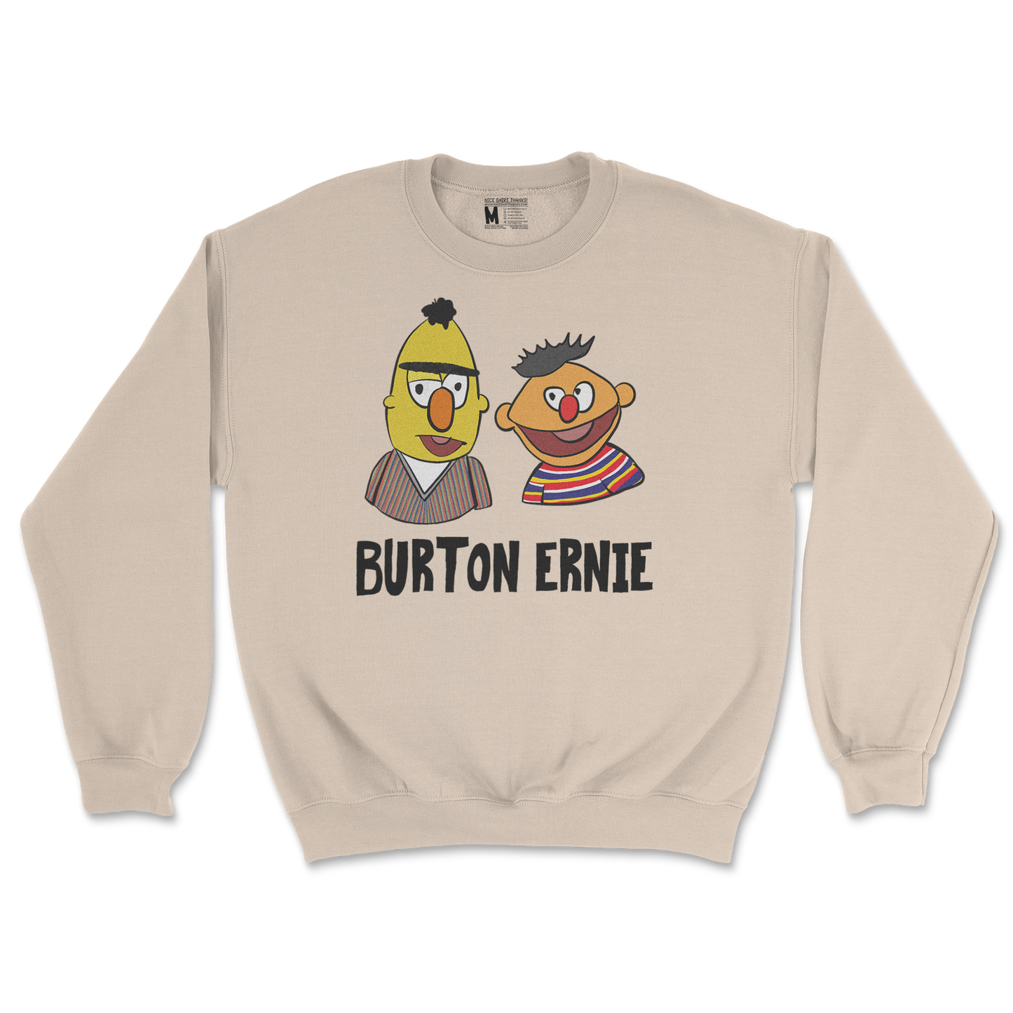 Gildan SoftStyle Crew Neck Burton Ernie in Sand