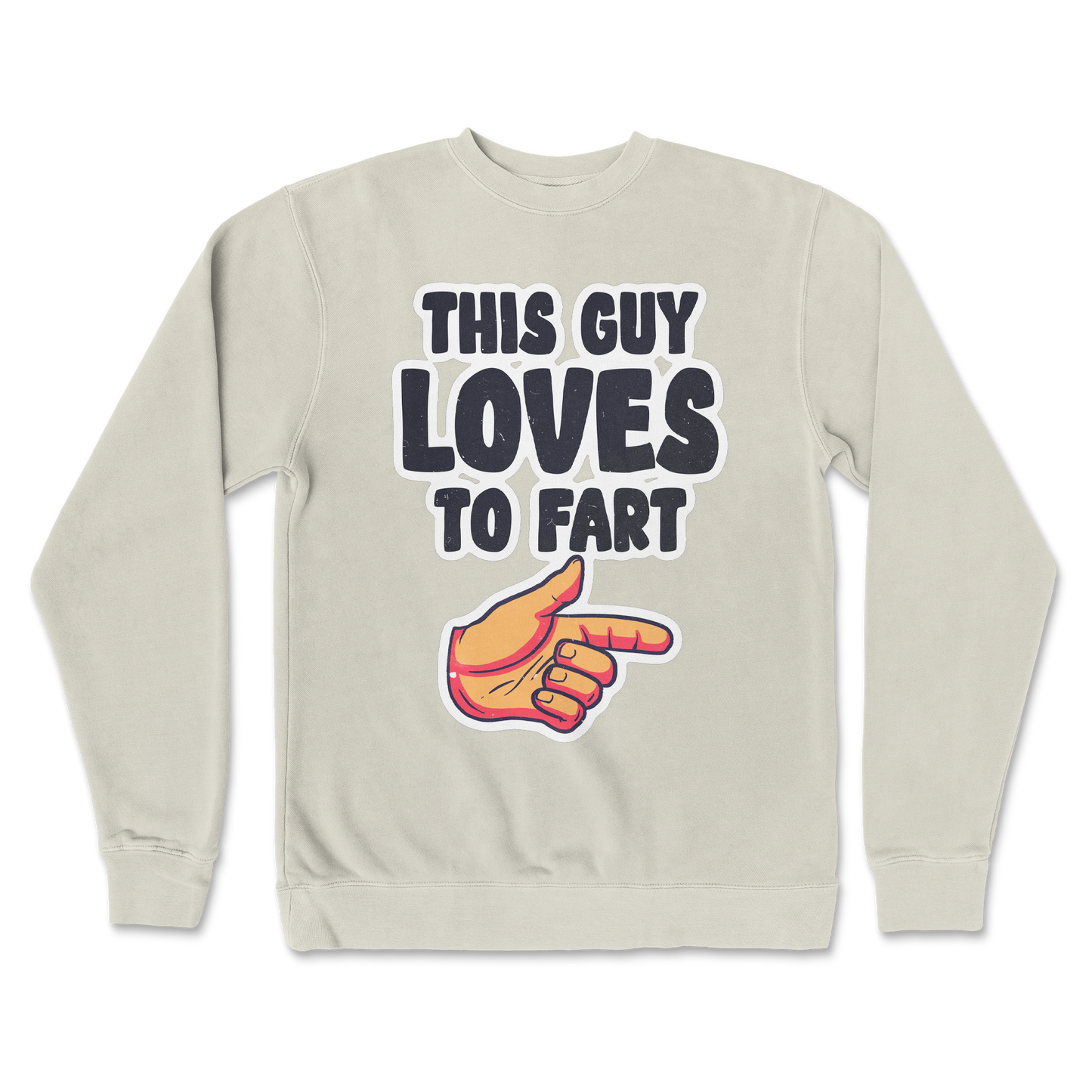 Independent Clothing Co. Crew Neck Who Farted  in Bone