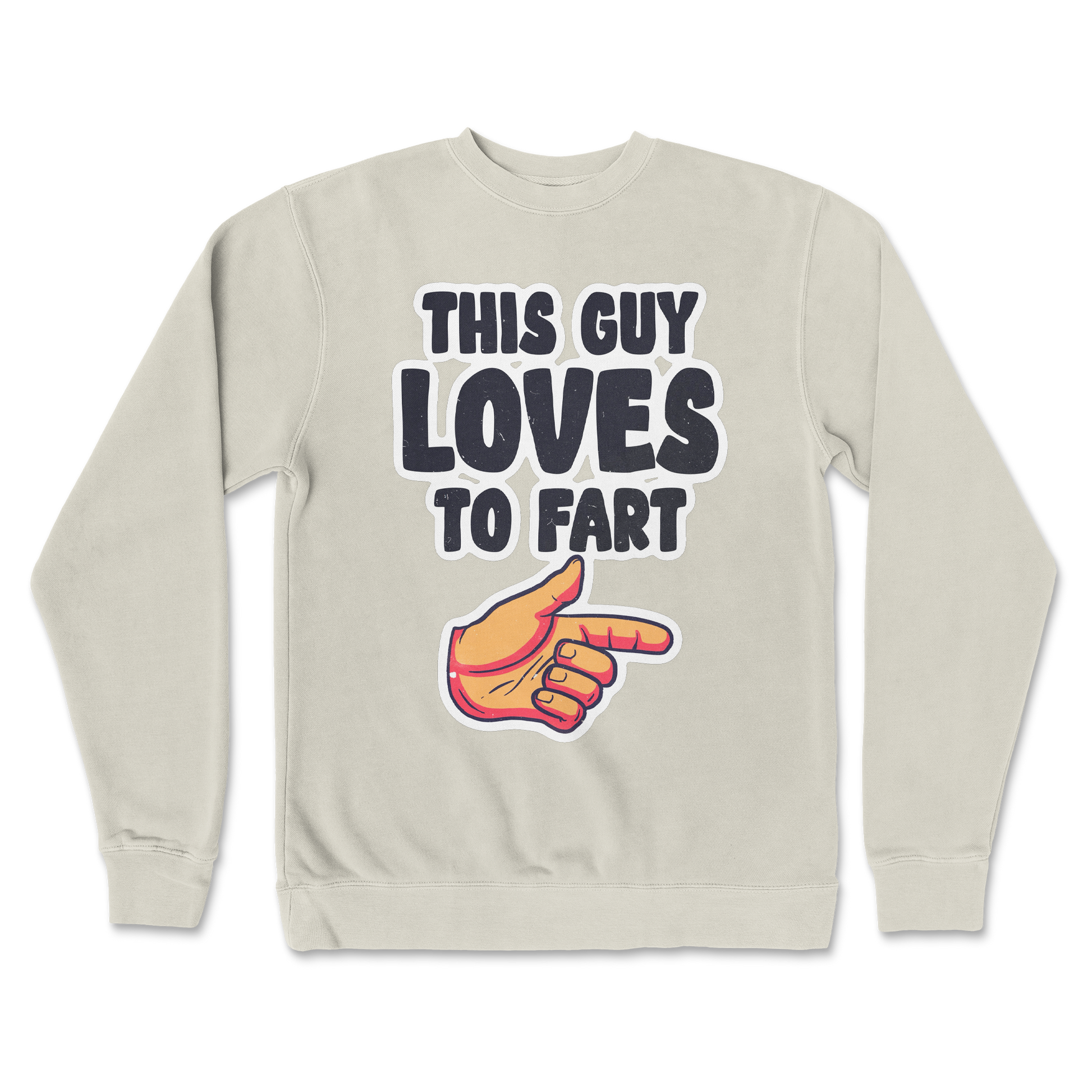 Independent Clothing Co. Crew Neck Who Farted  in Bone
