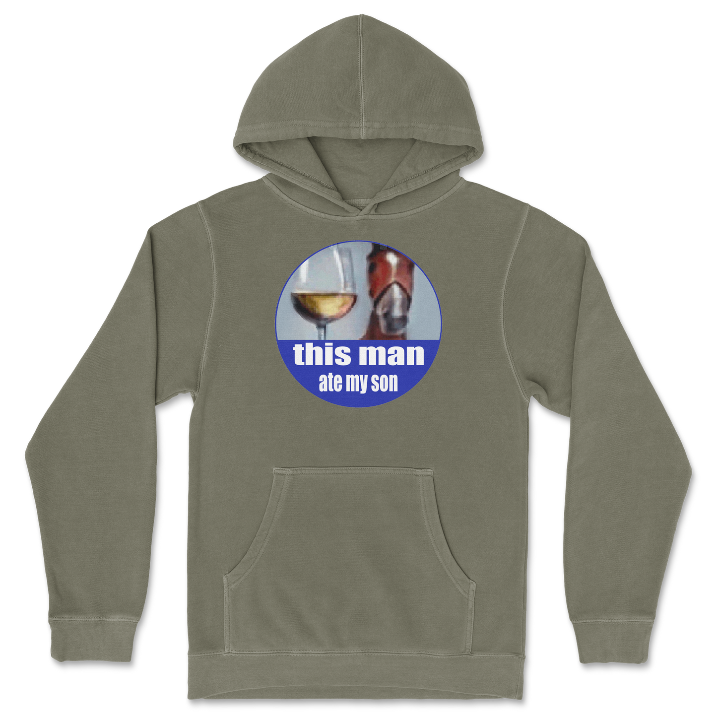 Independent Clothing Co. Hoodie This Man Ate My Son in Olive