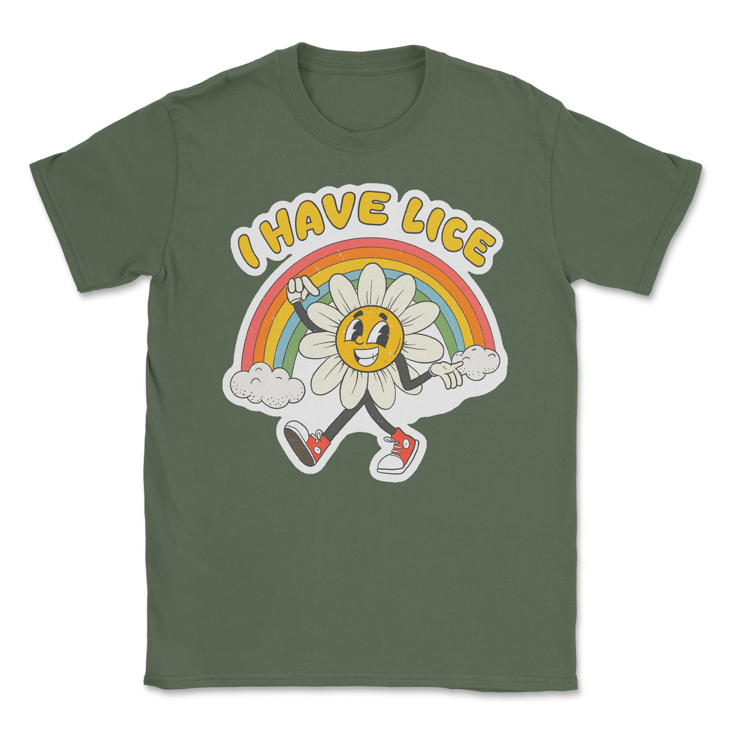Heavy Blend T-Shirt Lice  in Military-Green