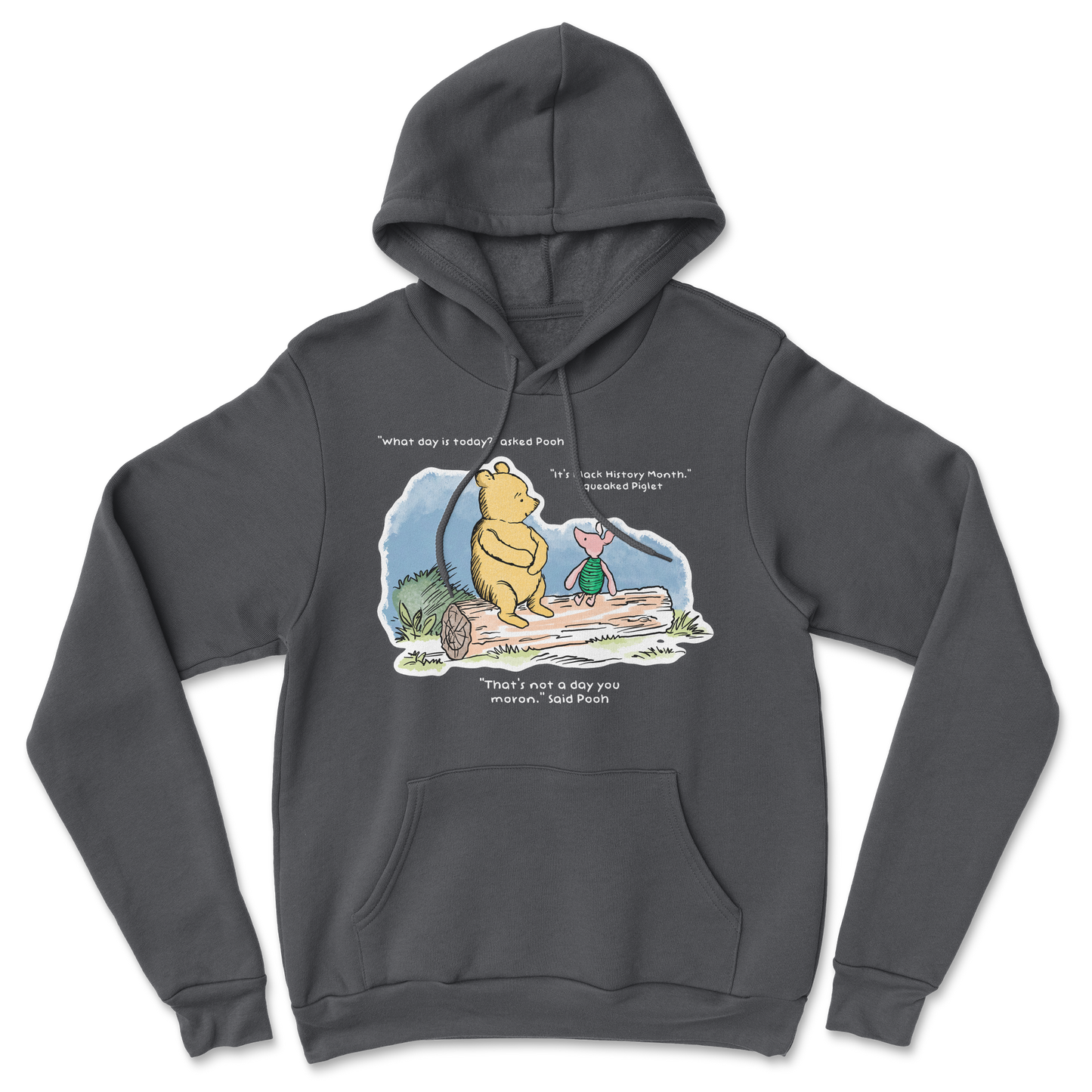 The Nice Shirt Hoodie Winnie the Pooh in Black
