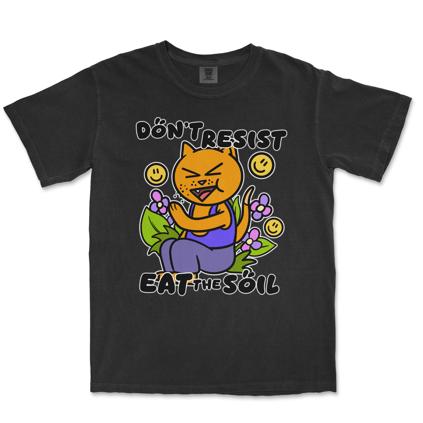 Comfort Colors T-Shirt Eat The Soil in Black