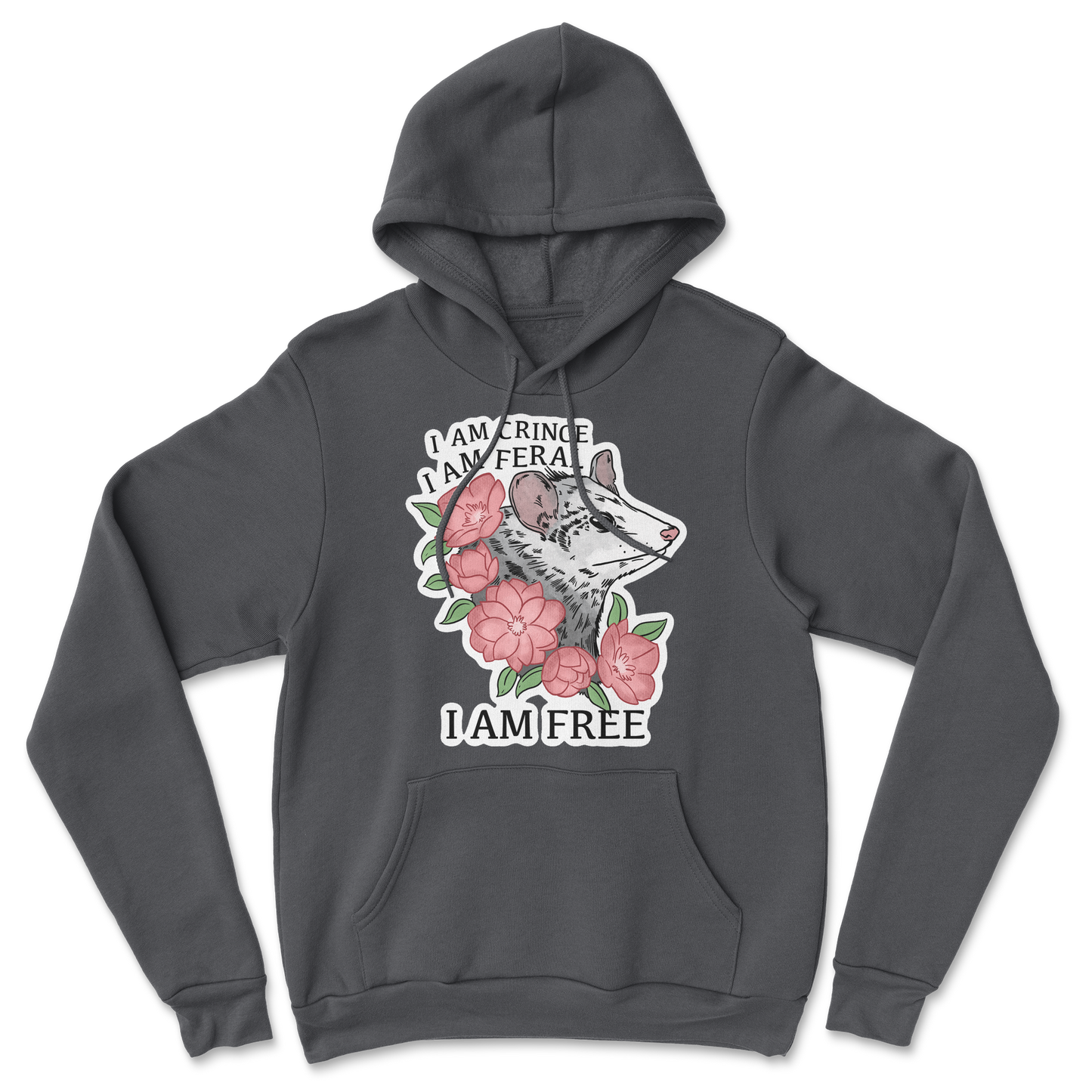 The Nice Shirt Hoodie I Am Cringe in Black