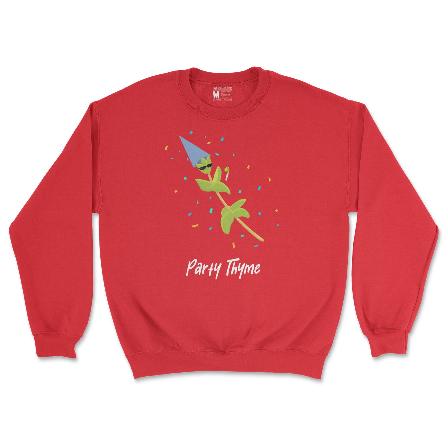 Gildan SoftStyle Crew Neck Party Thyme in Red