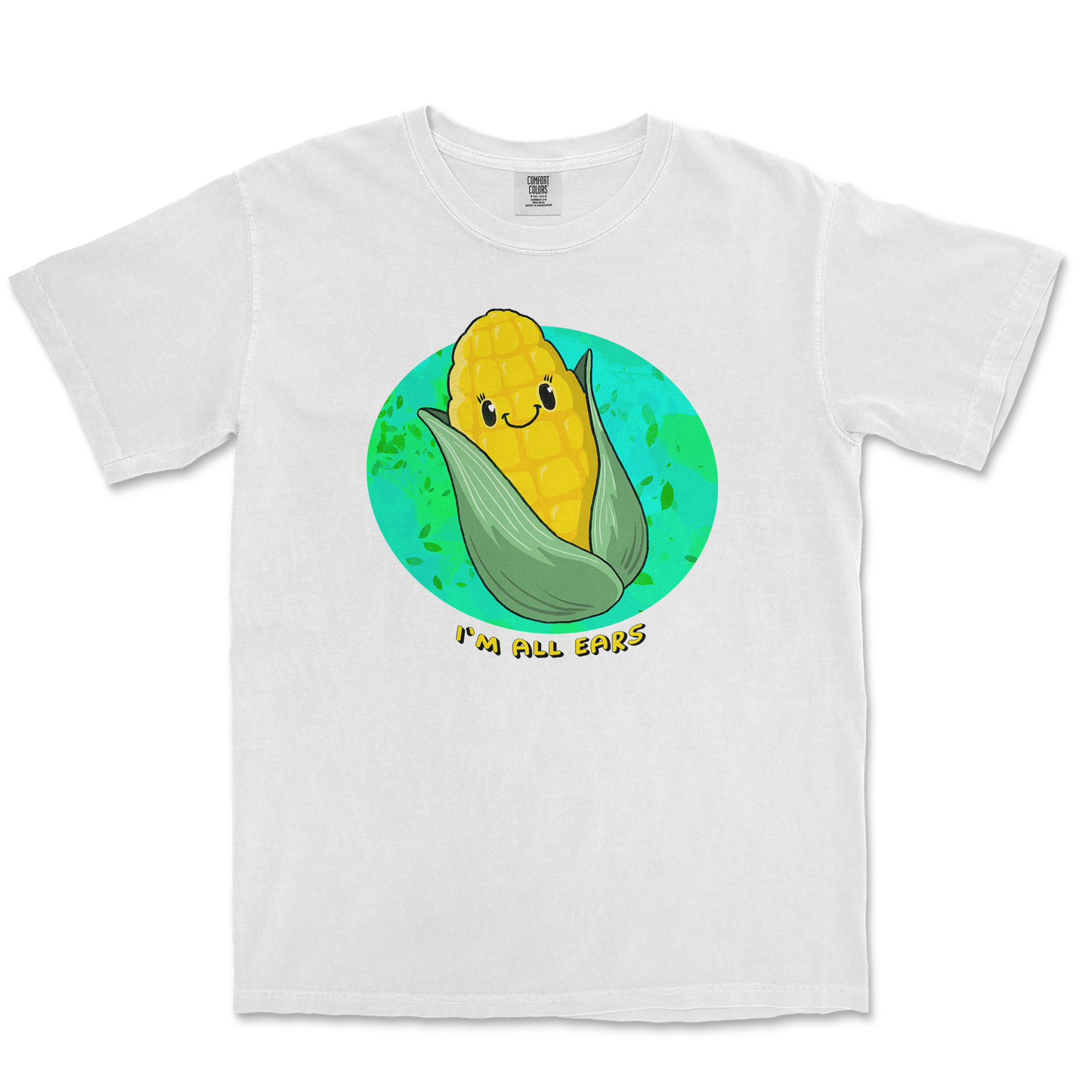 Comfort Colors T-Shirt Mmm Corn in White