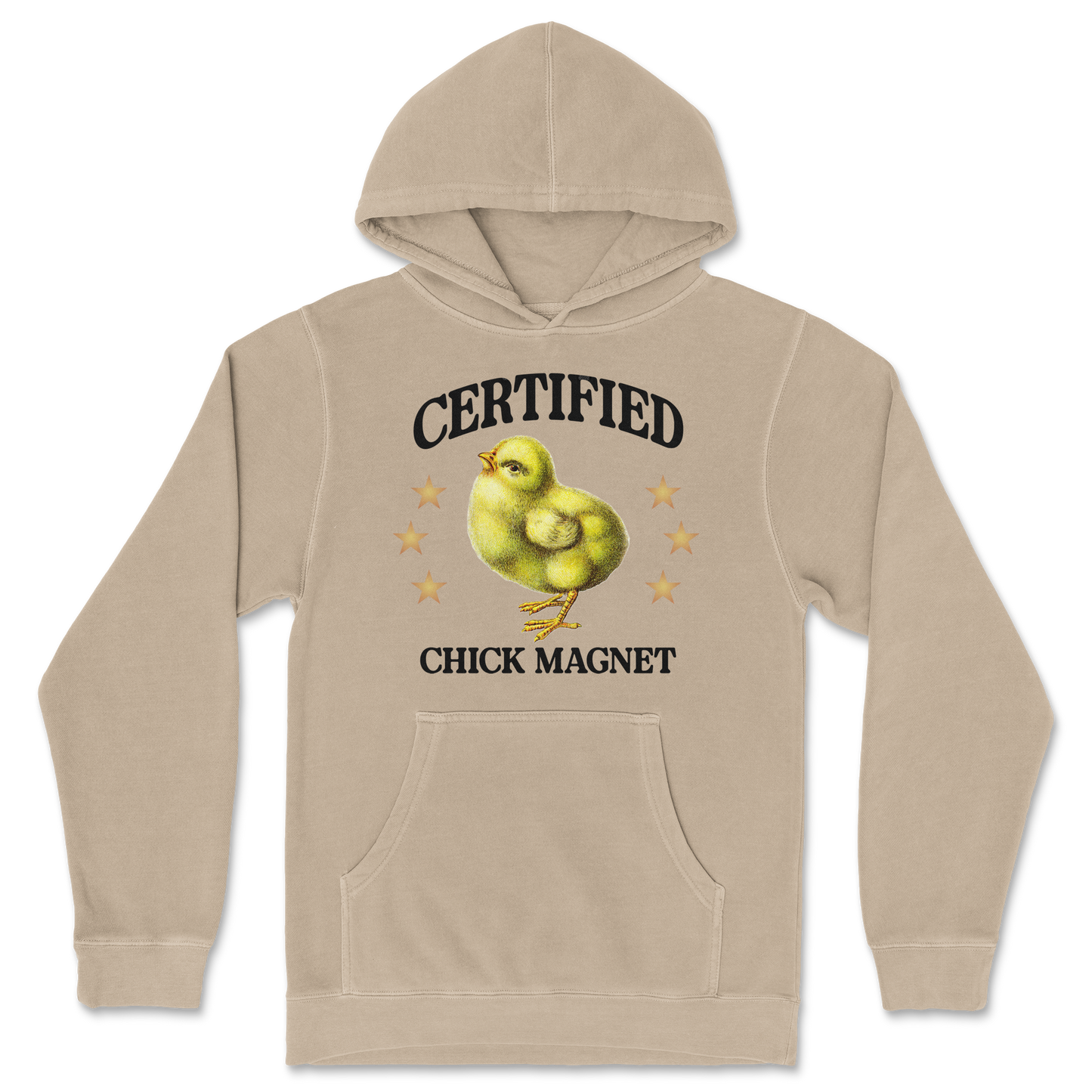 Independent Clothing Co. Hoodie Chick Magnet in Sandstone