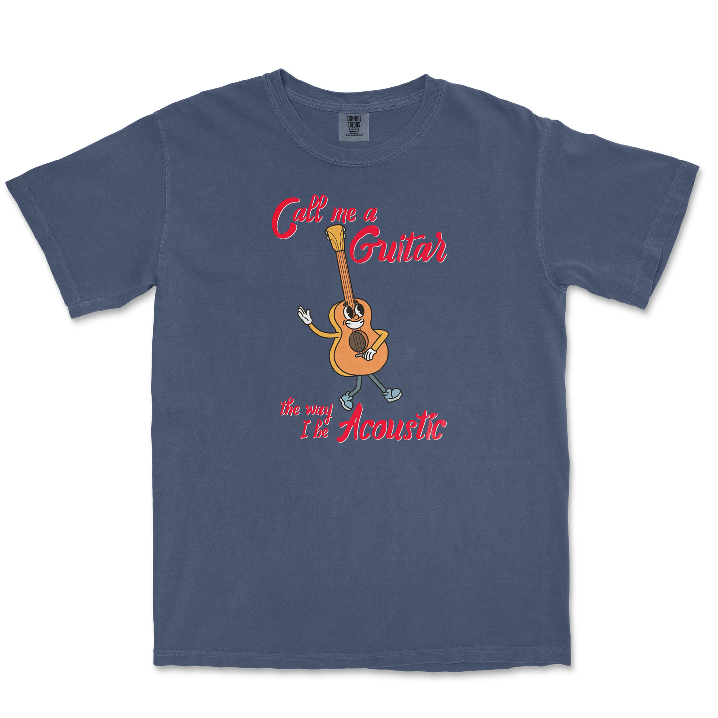 Comfort Colors T-Shirt I Do Be Acoustic in Midnight